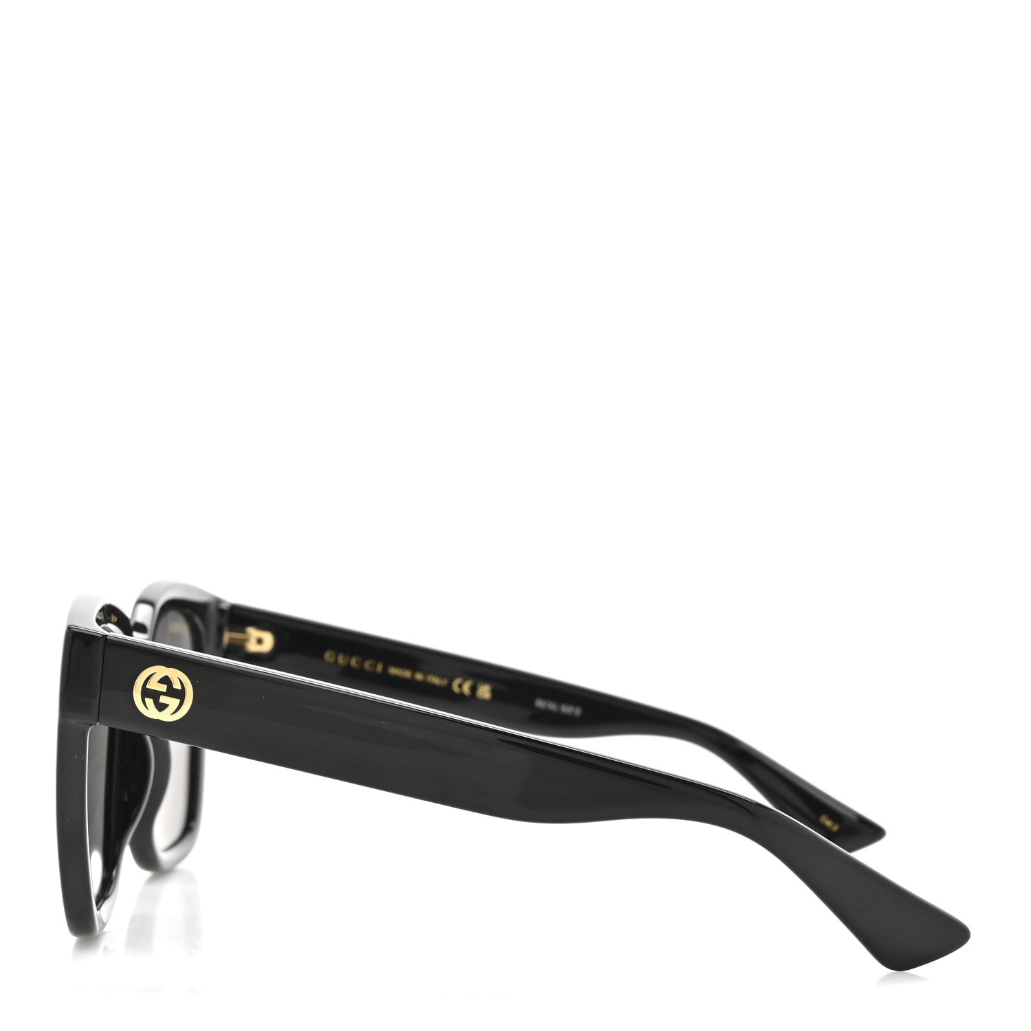 Acetate Square Frame Sunglasses GG1338S Black