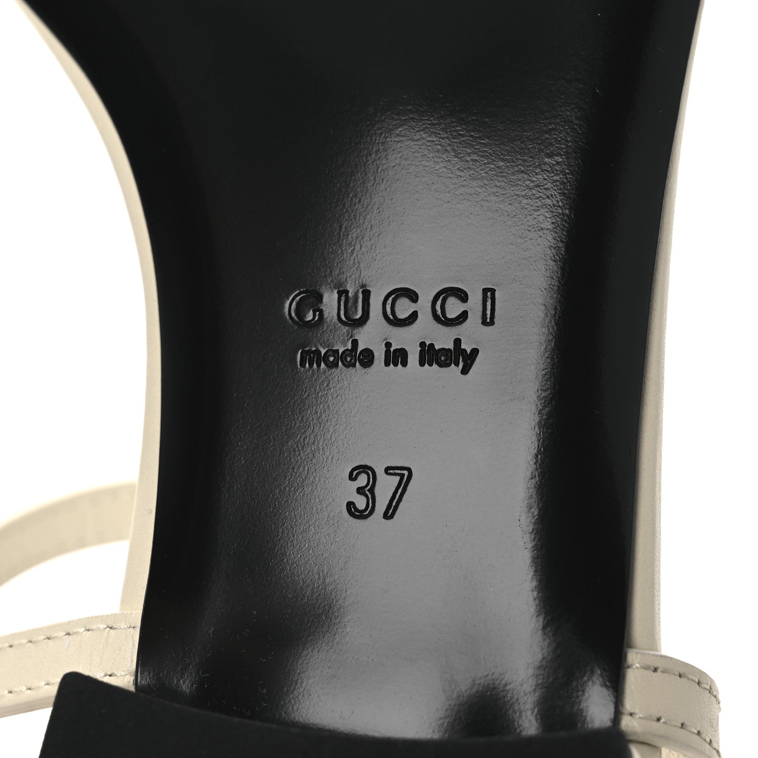 Sierra Calfskin Signoria Thong Sandals 37 New Ivoire