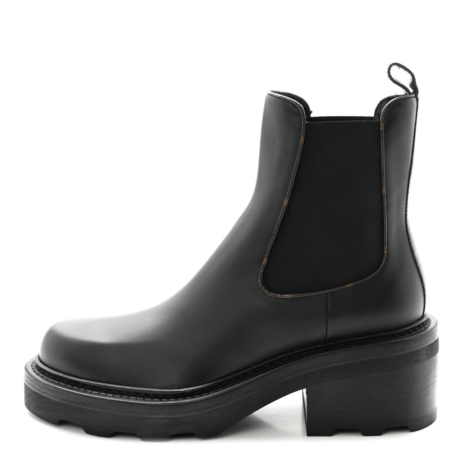 Calfskin Monogram Beaubourg Ankle Boots 38.5 Black