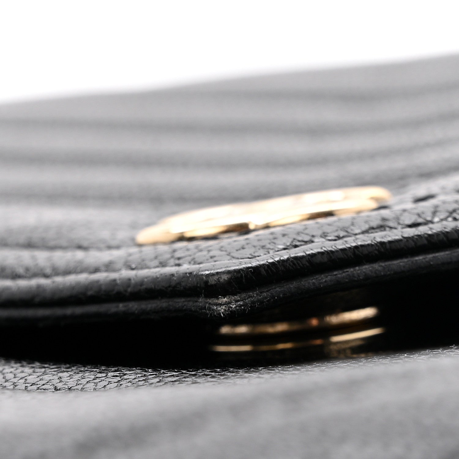 Sheepskin Chevron Quilted Small Envelope Clutch Black