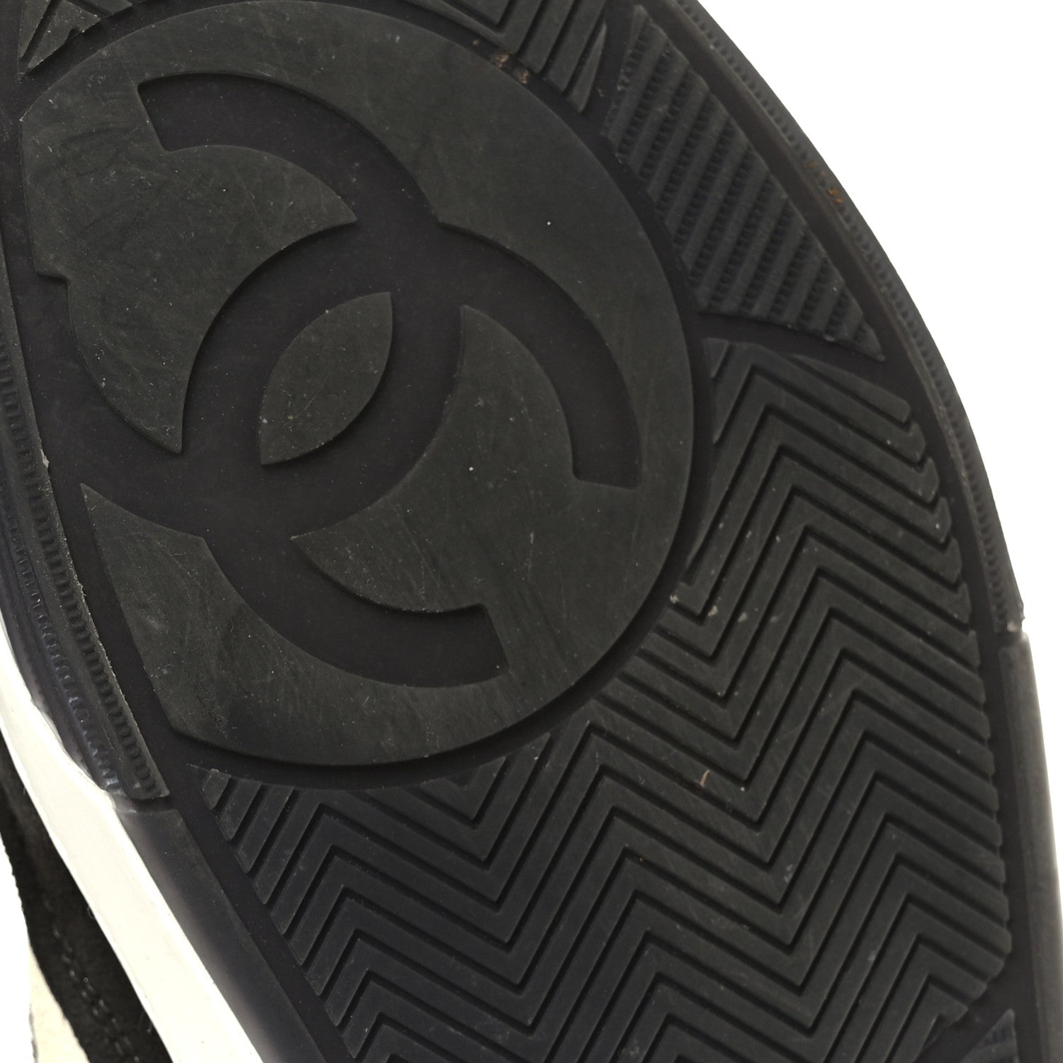 Suede Kidskin Womens CC Sneakers 37.5 Black White