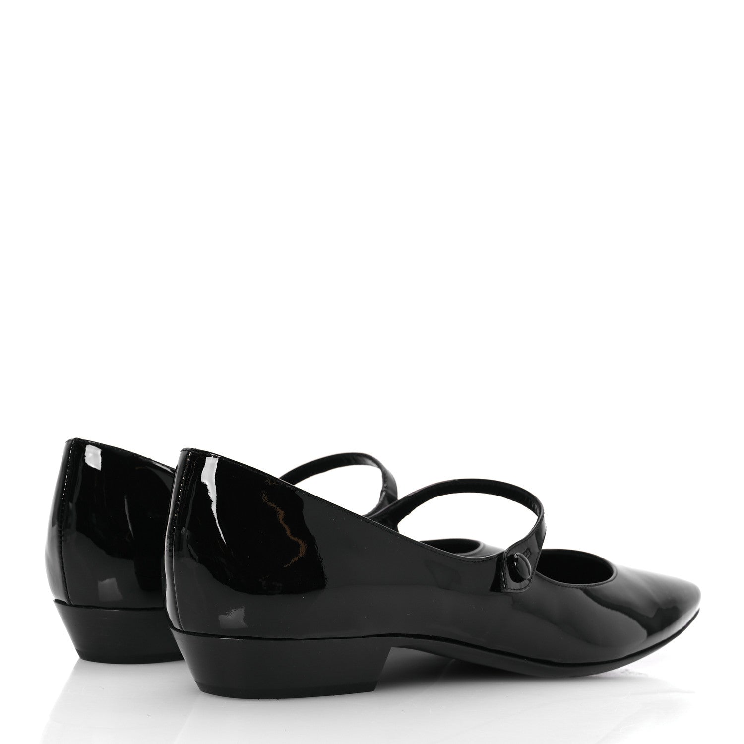 Patent Calfskin Sixtine 20 Pumps 40 Black
