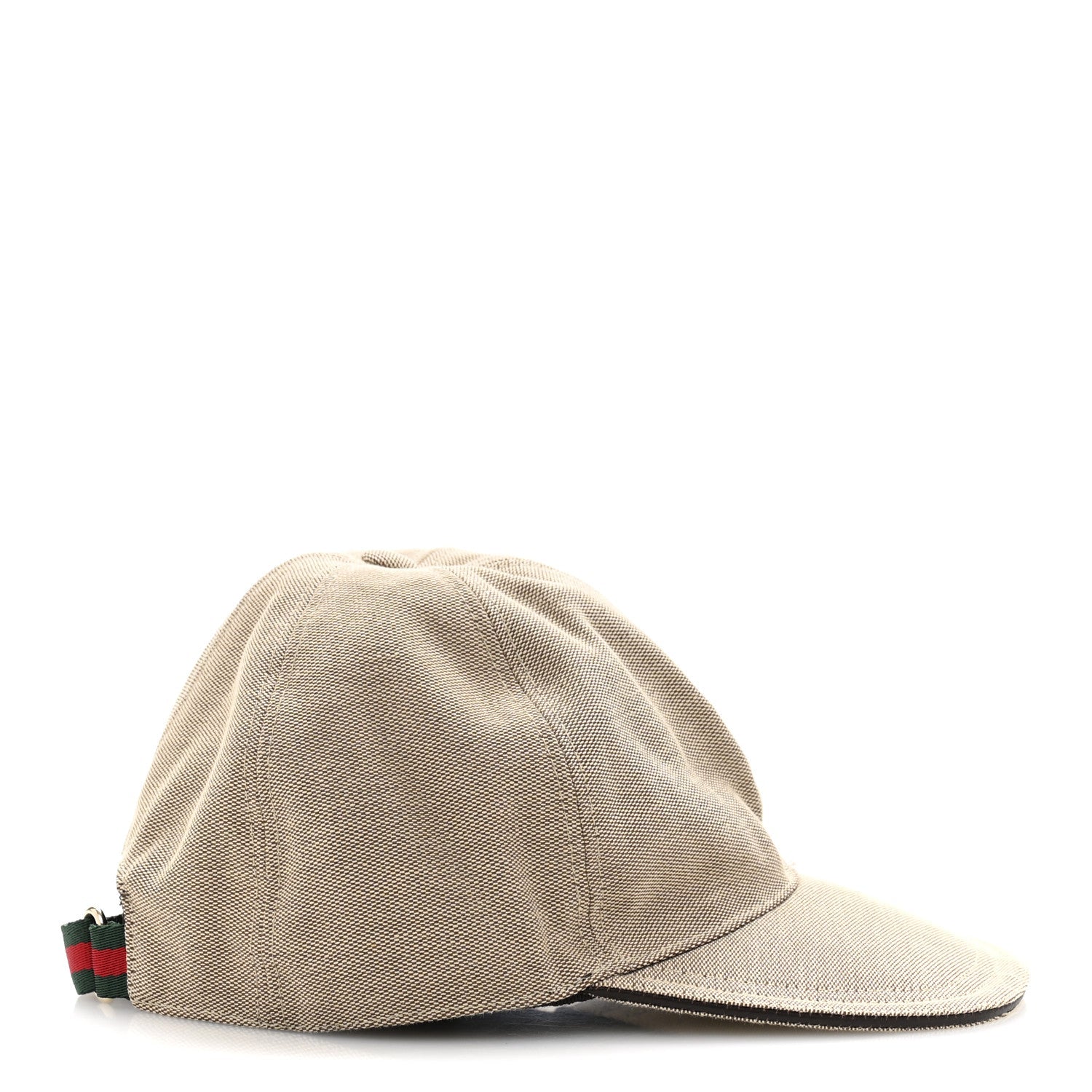 Canvas Embroidered Logo Baseball Hat L Beige