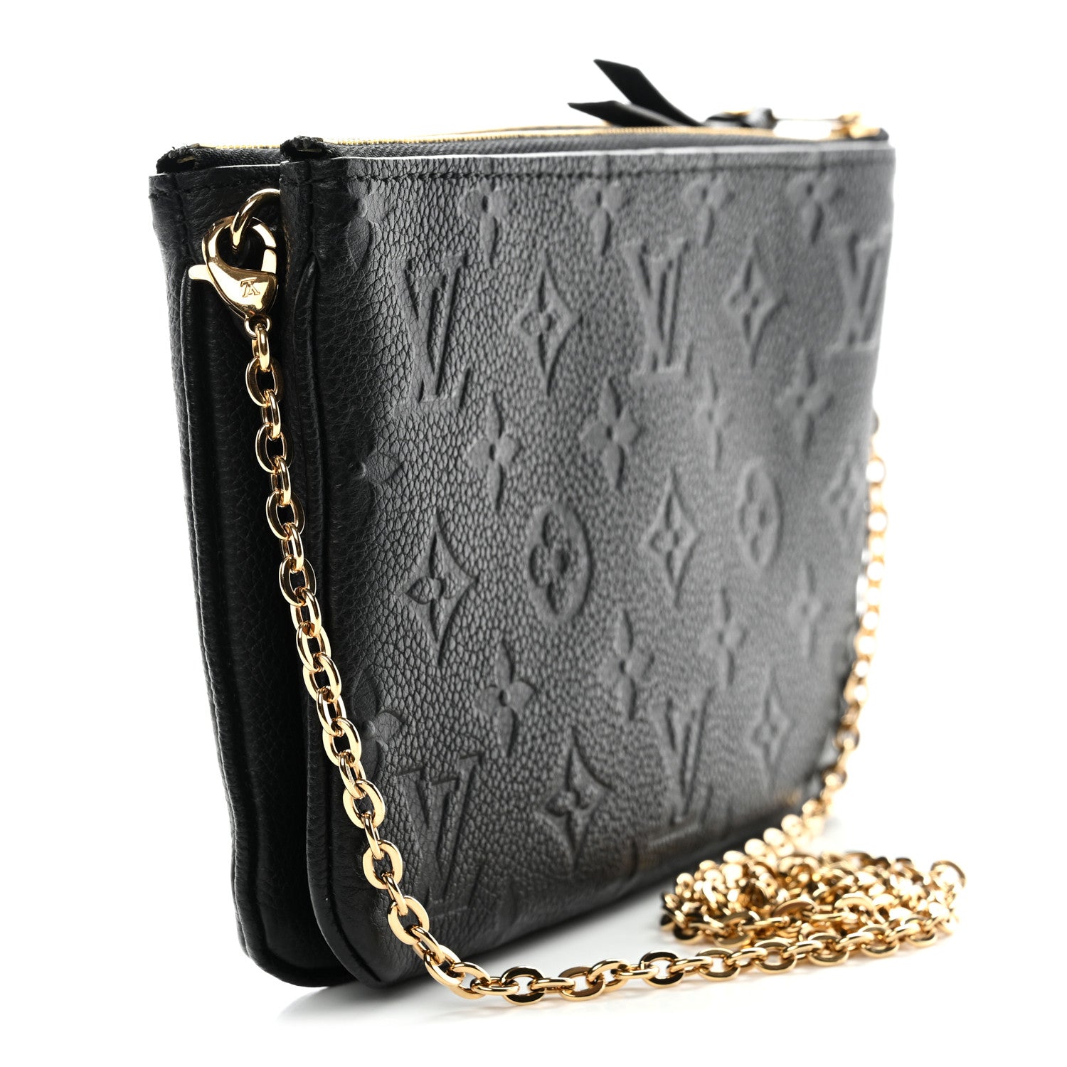 Empreinte Double Zip Pochette Black