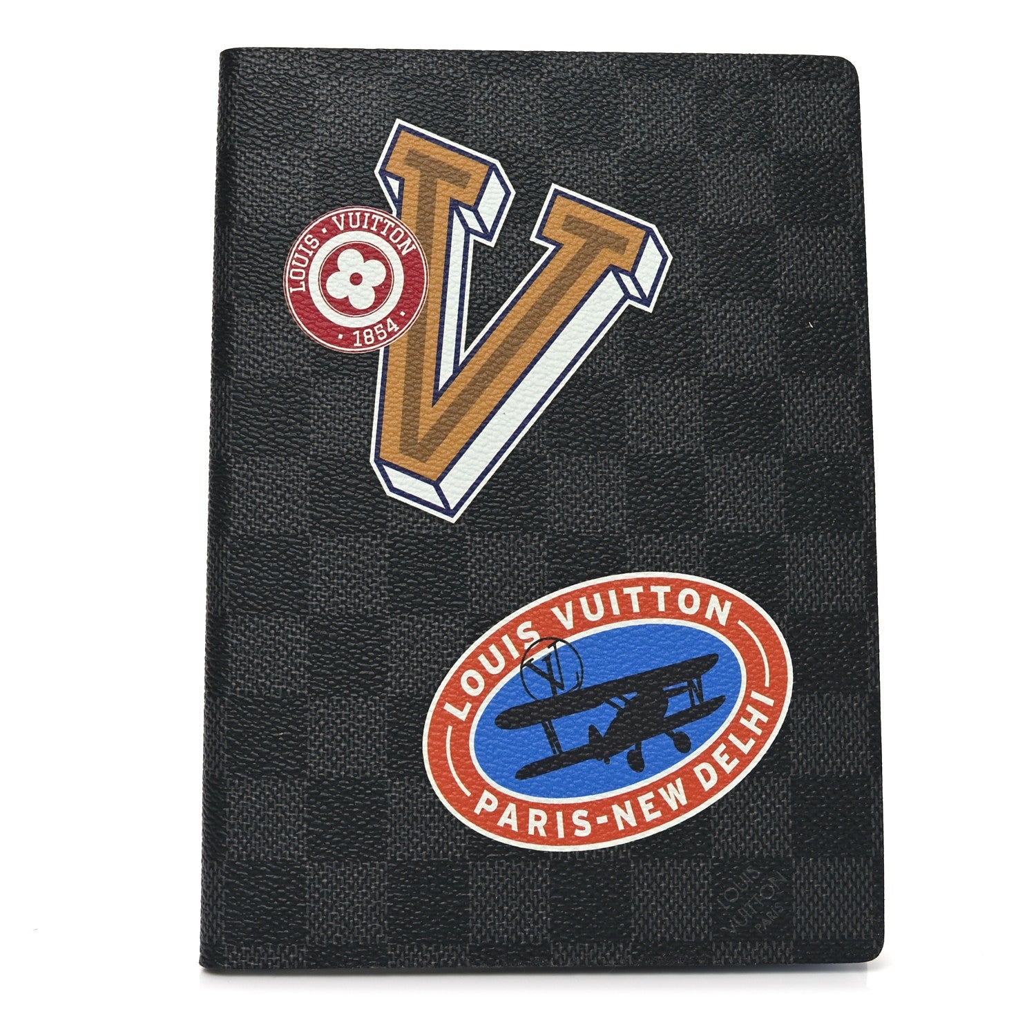 Damier Graphite LV League Clemence Notebook MM