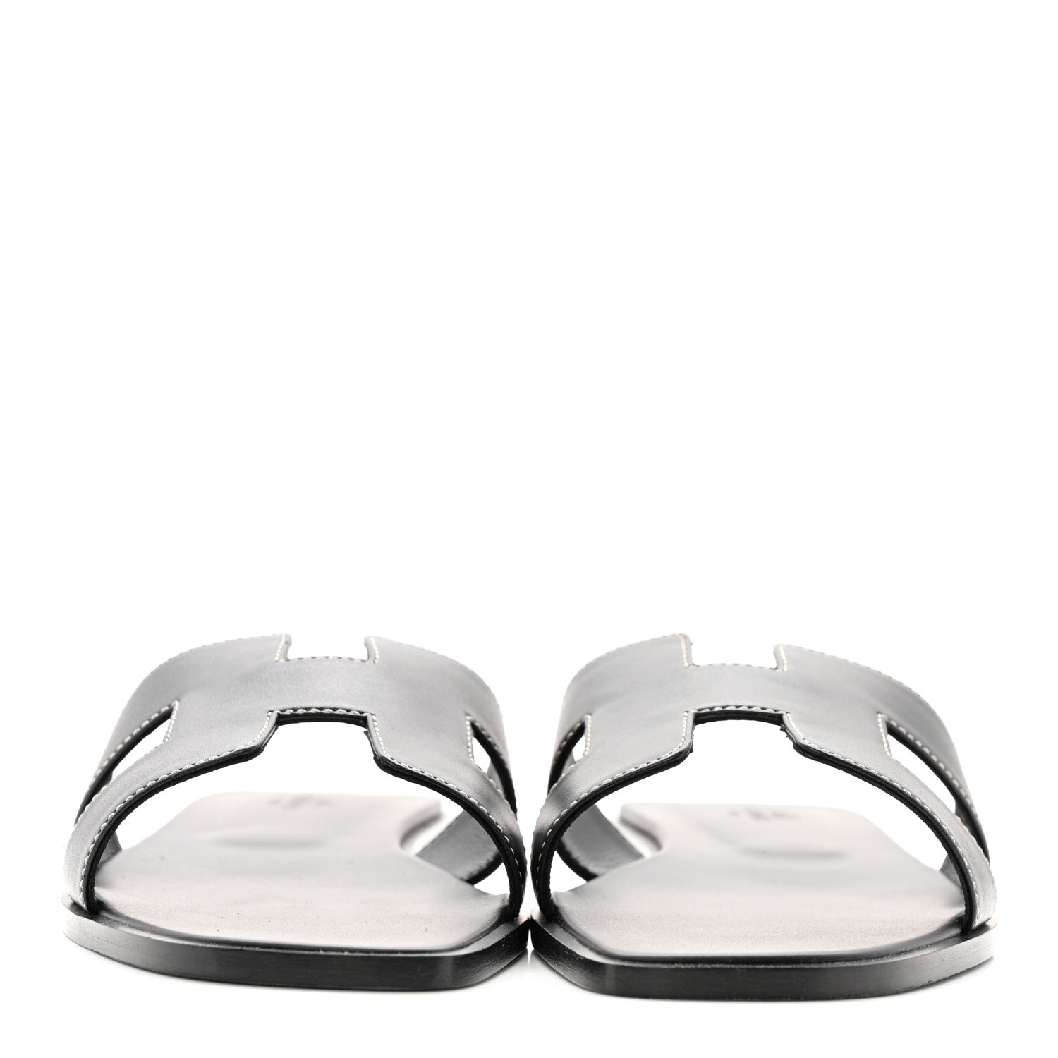Box Calfskin Oran Sandals 40 Black