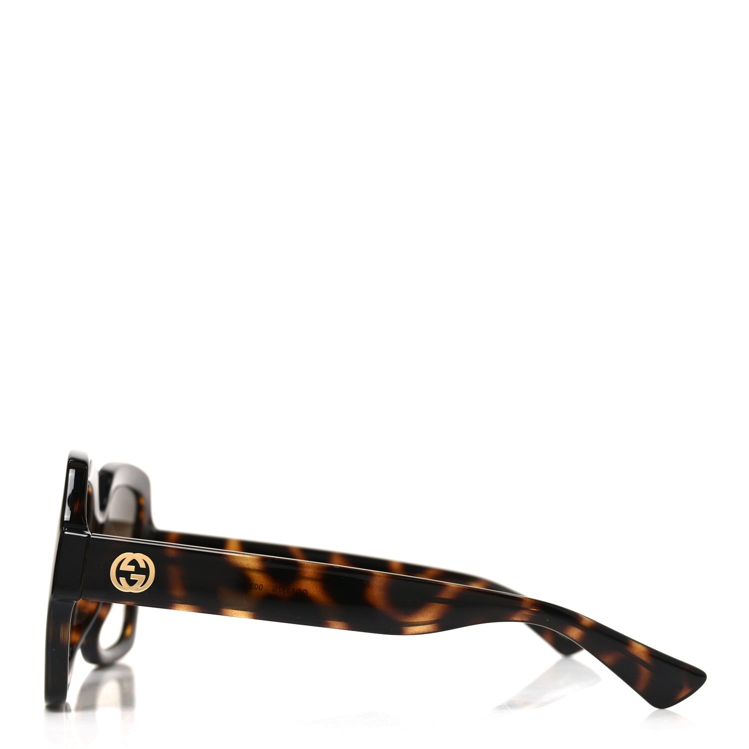 Acetate Square Frame Sunglasses GG1337S Havana
