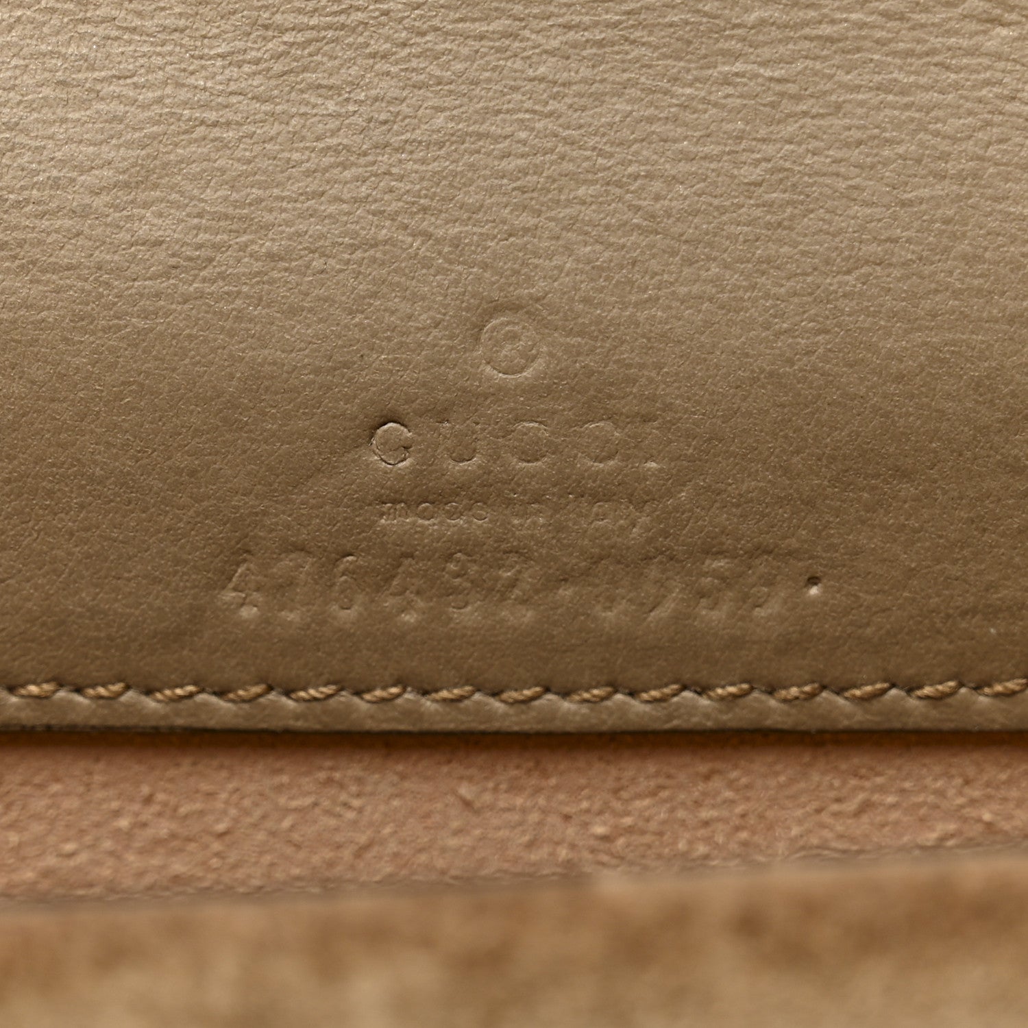 GG Supreme Monogram Super Mini Dionysus Shoulder Bag Taupe