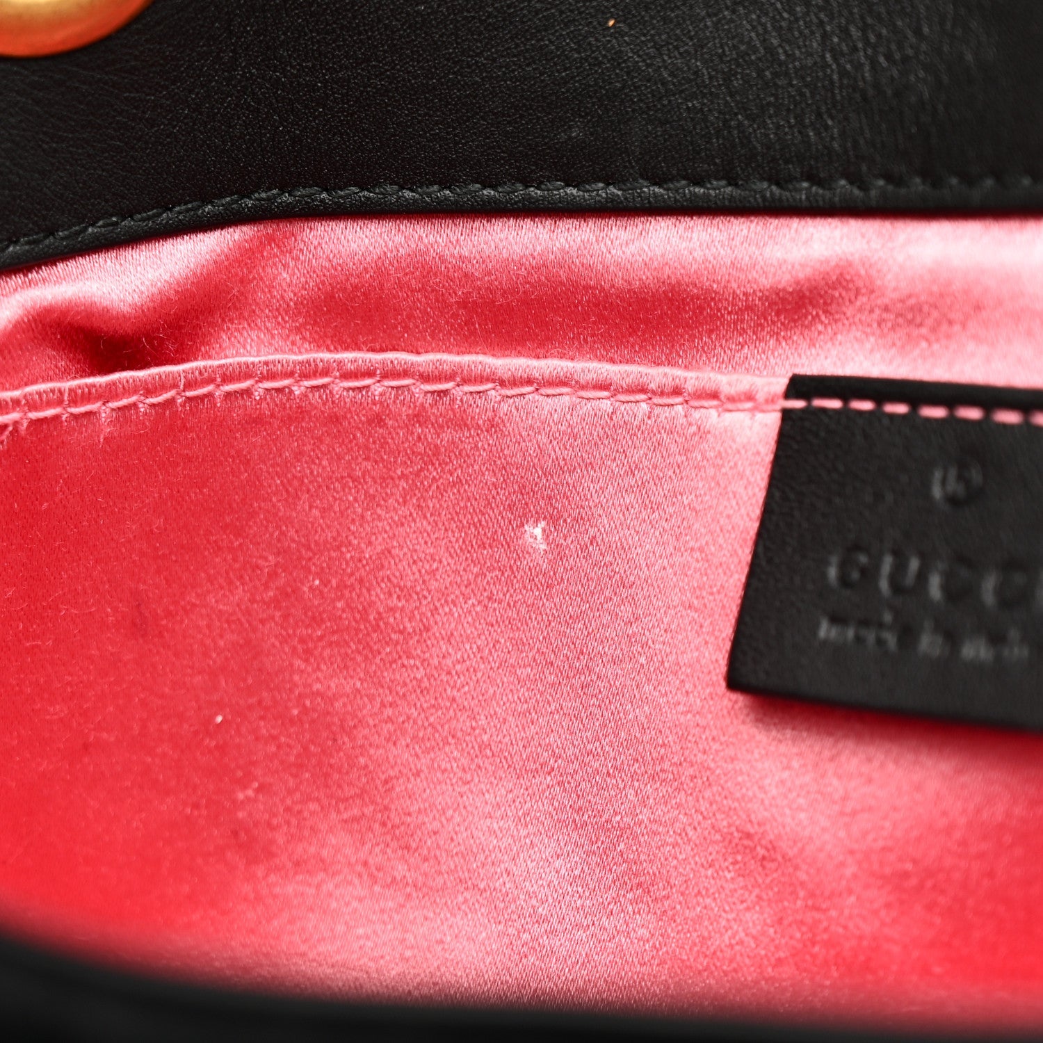 Velvet Matelasse Mini GG Marmont Shoulder Bag Black