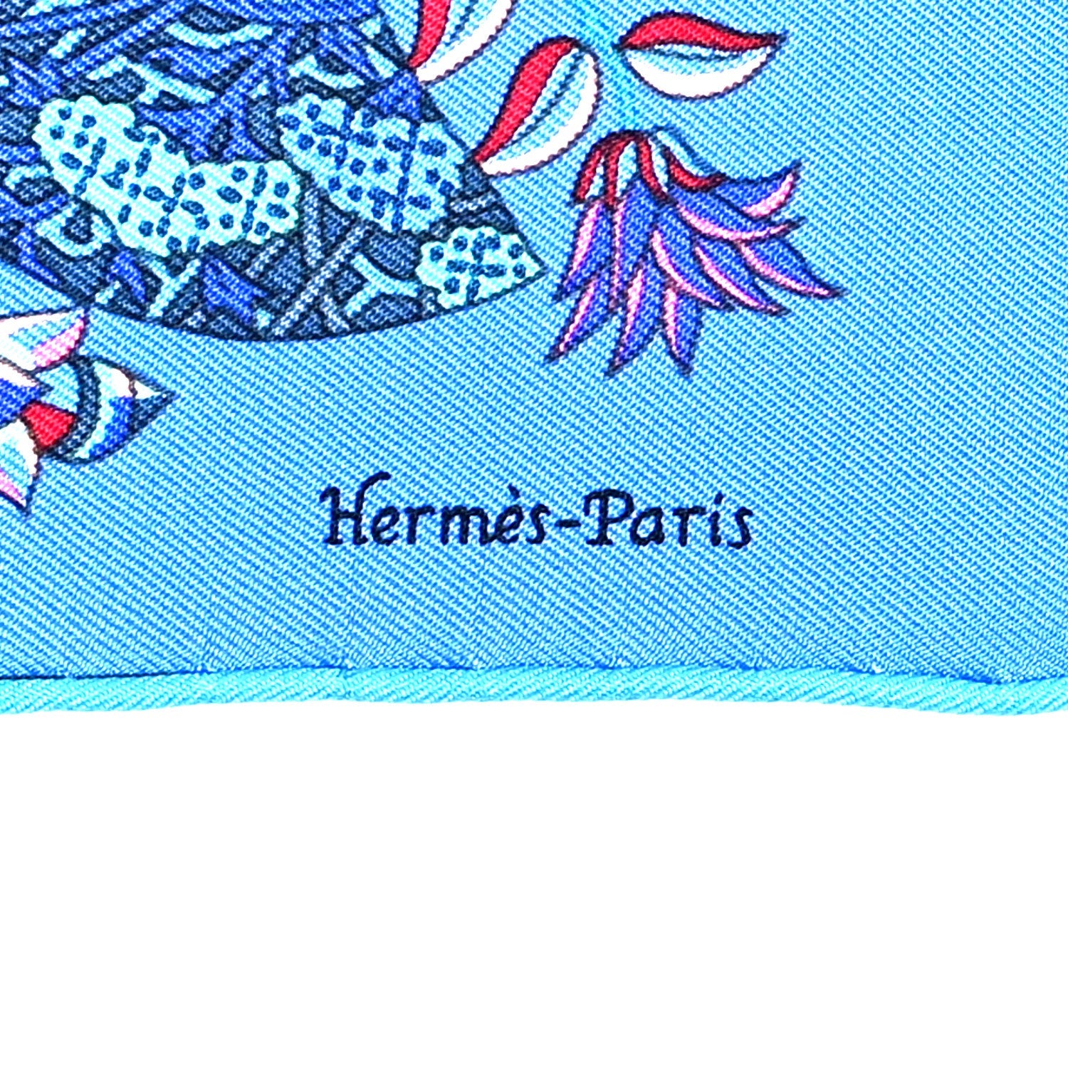 Silk Fleurs et Papillons de Tissus Pocket Square 45 Bleu Rose Violet