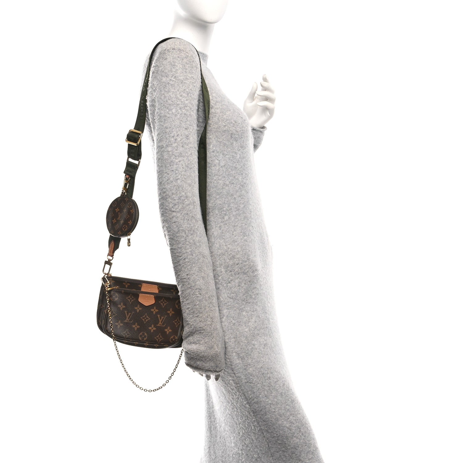Monogram Multi Pochette Accessories Kaki