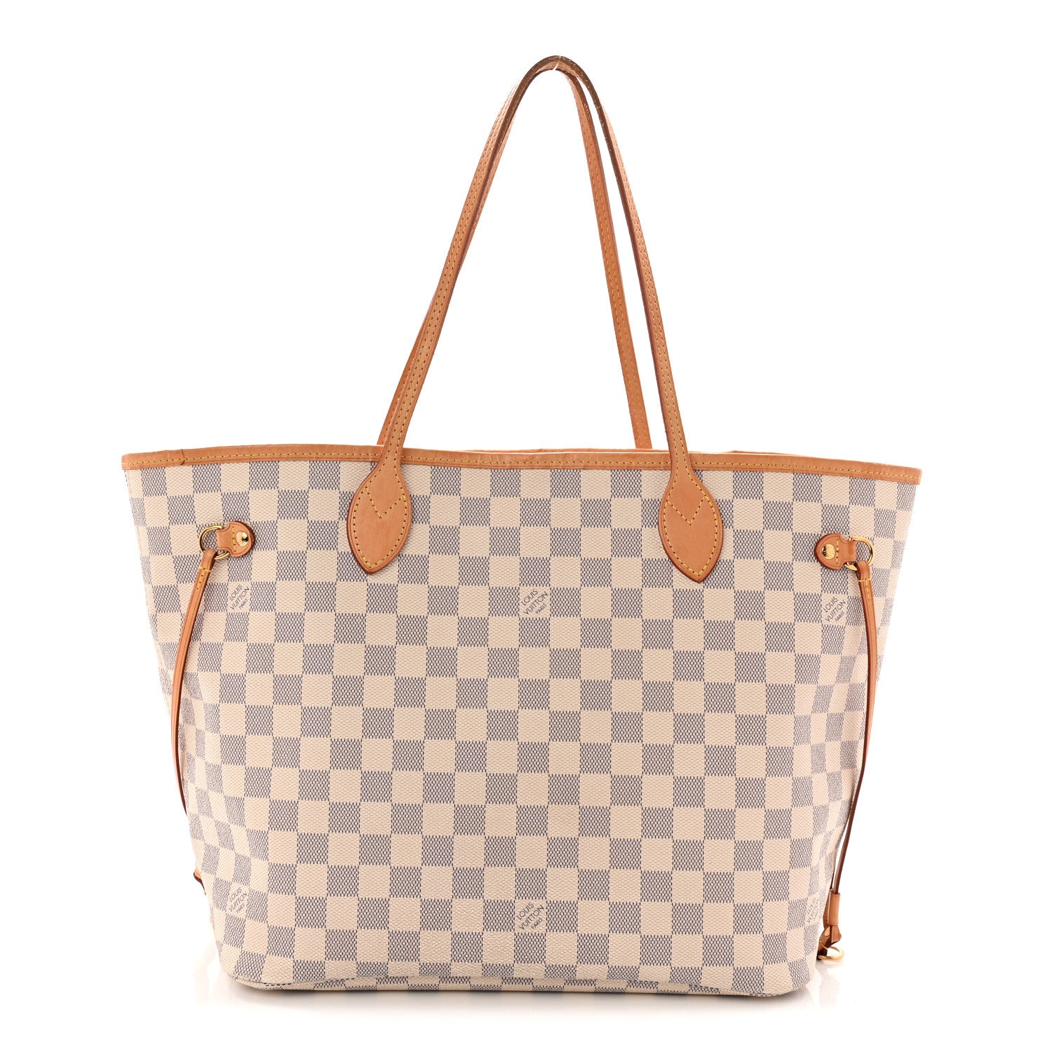 Damier Azur Neo Neverfull MM Rose Ballerine