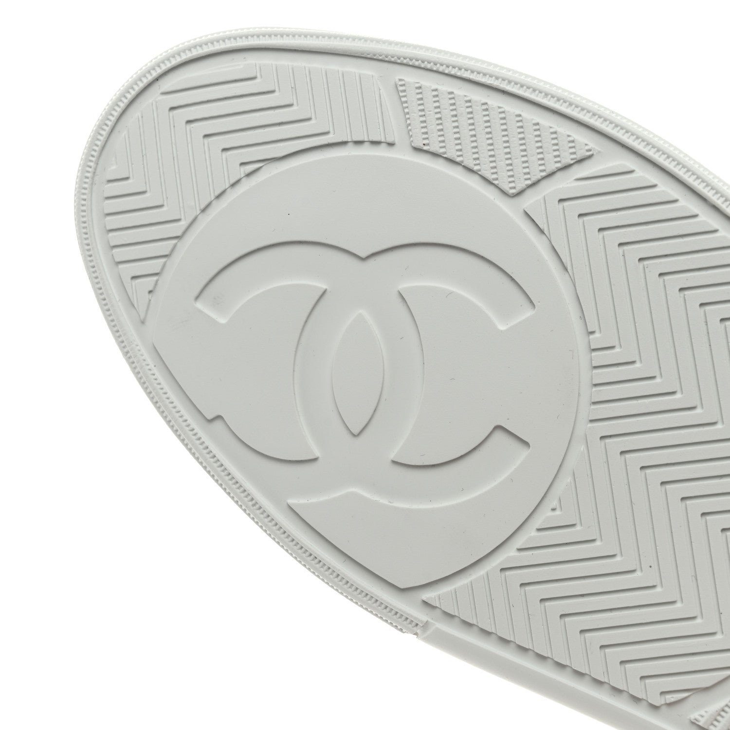 Calfskin Womens CC Sneakers 41 White