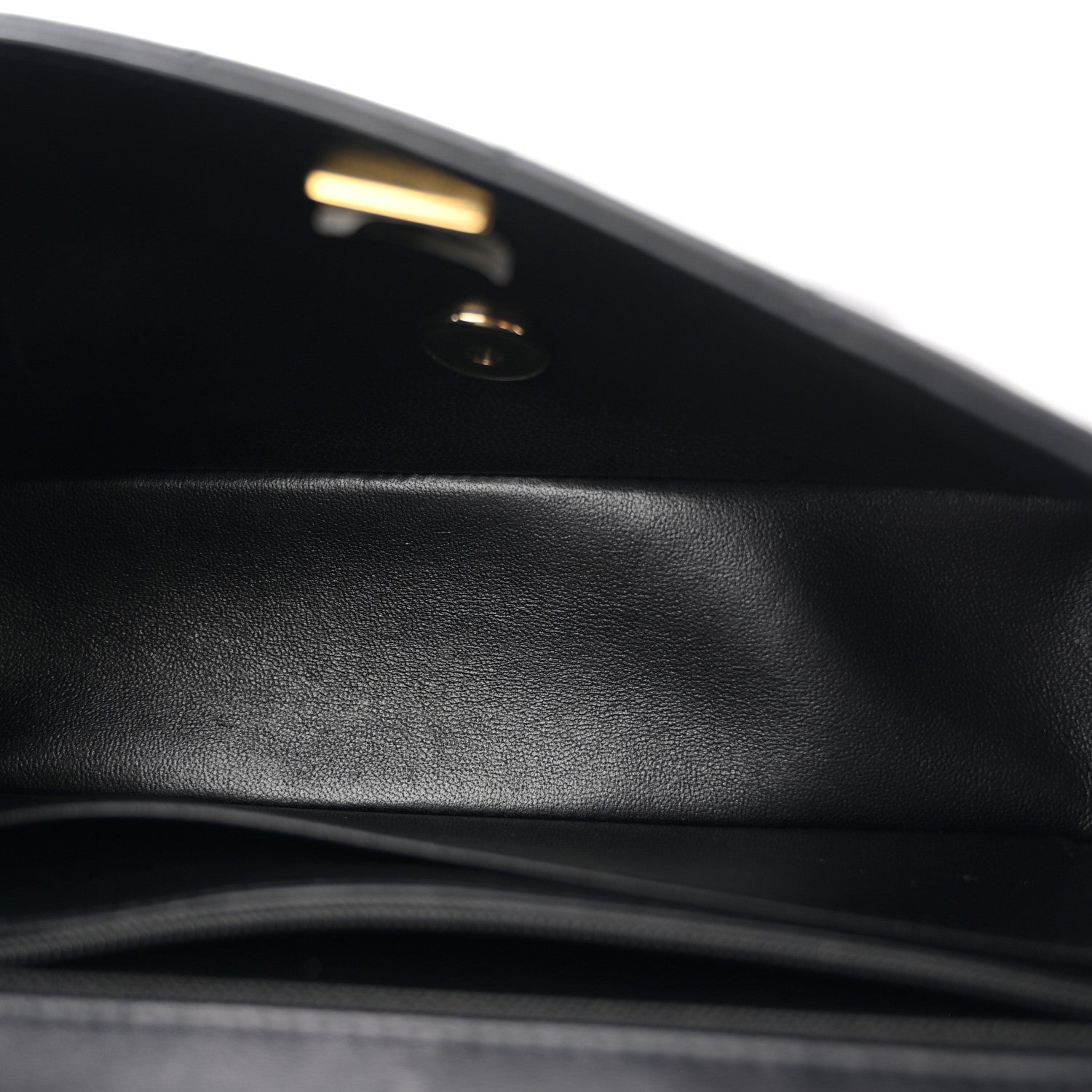 Lambskin Quilted Hollywood Charms Mini Rectangular Flap Black