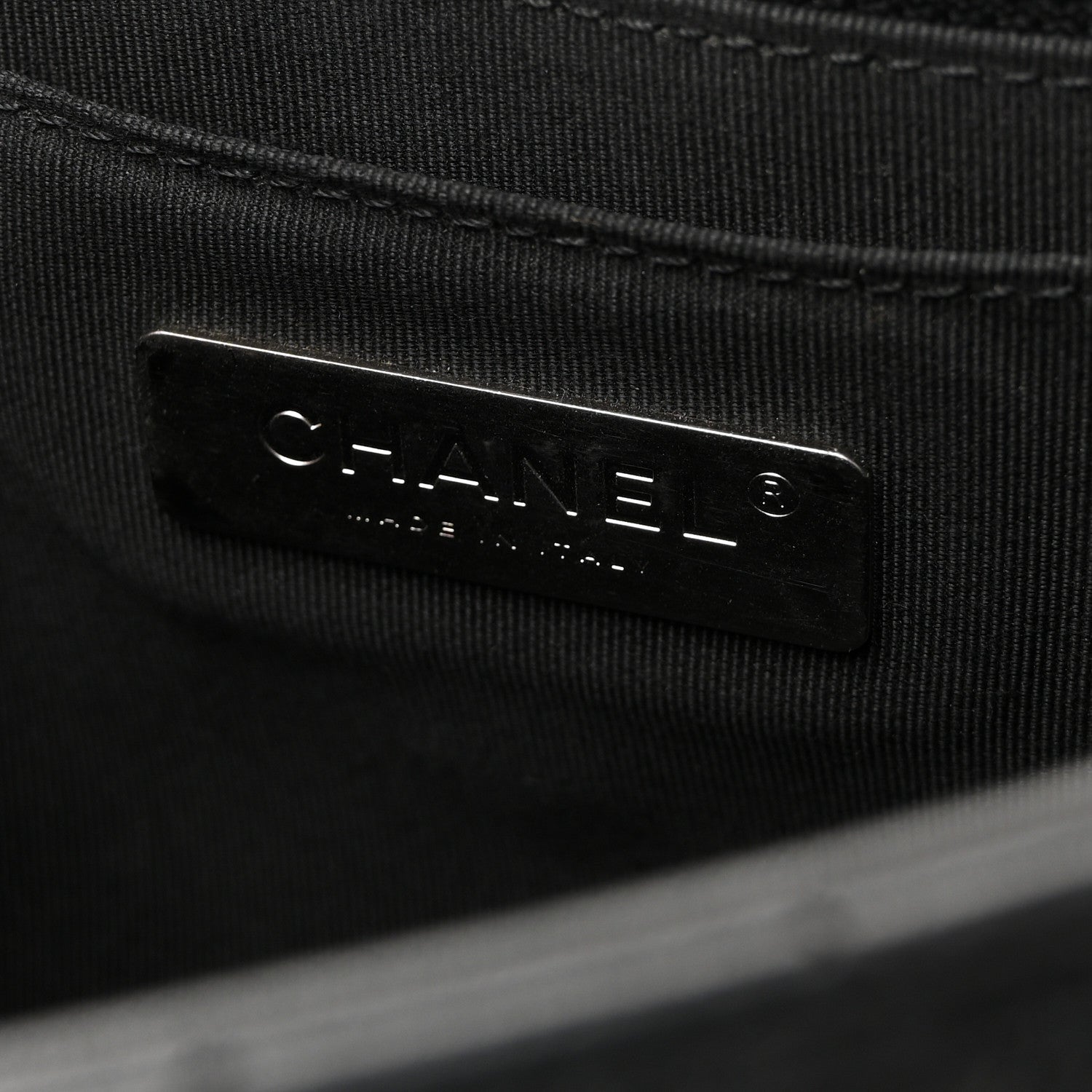 Calfskin Quilted Turn And Lock Flap Bag Black
