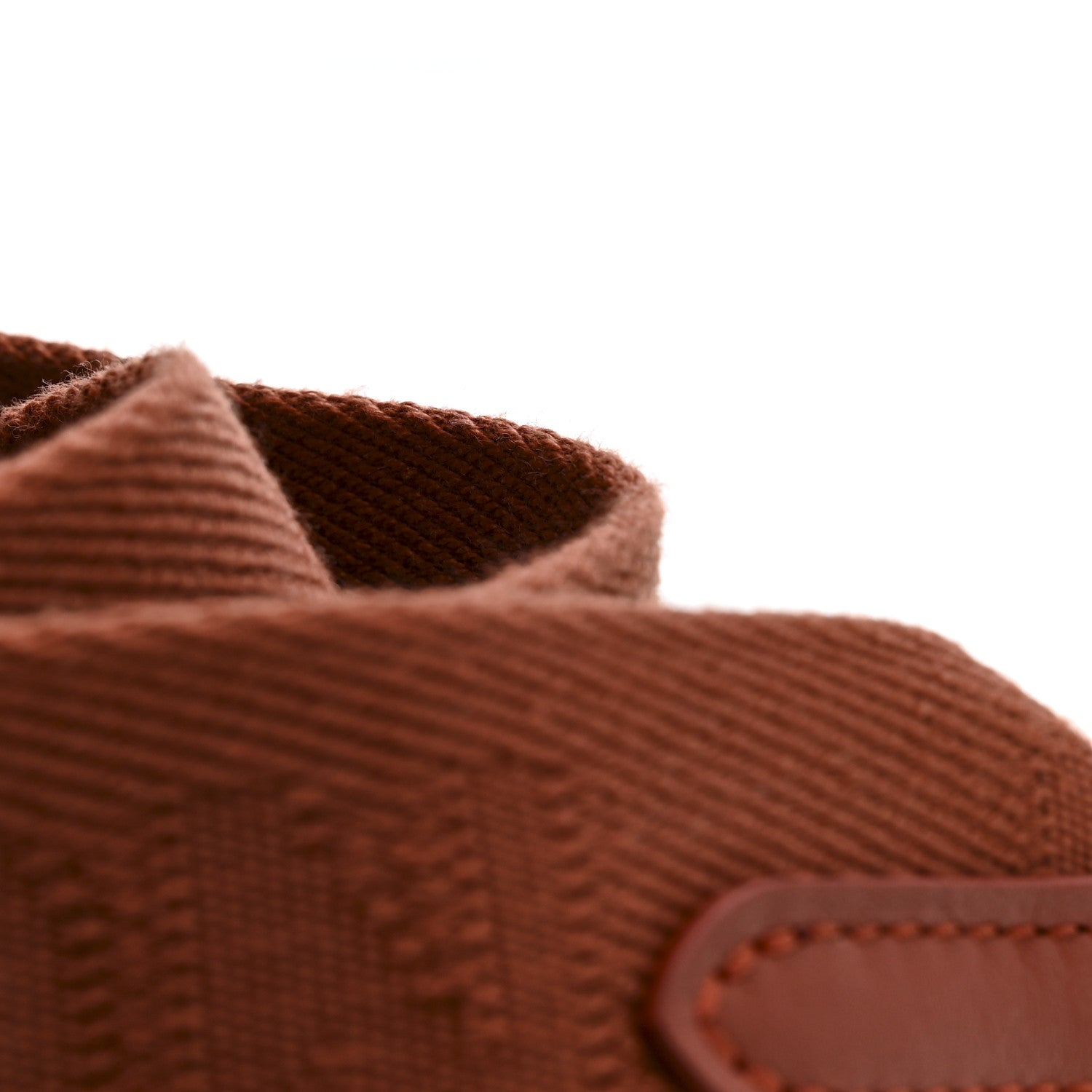 Nylon Coussin Shoulder Strap Terracotta Brown