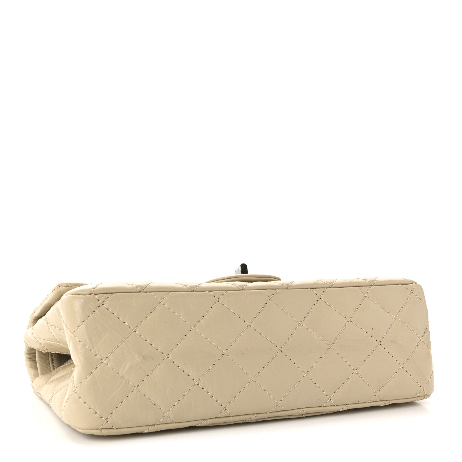 Aged Calfskin Quilted 2.55 Reissue 225 Flap Light Beige
