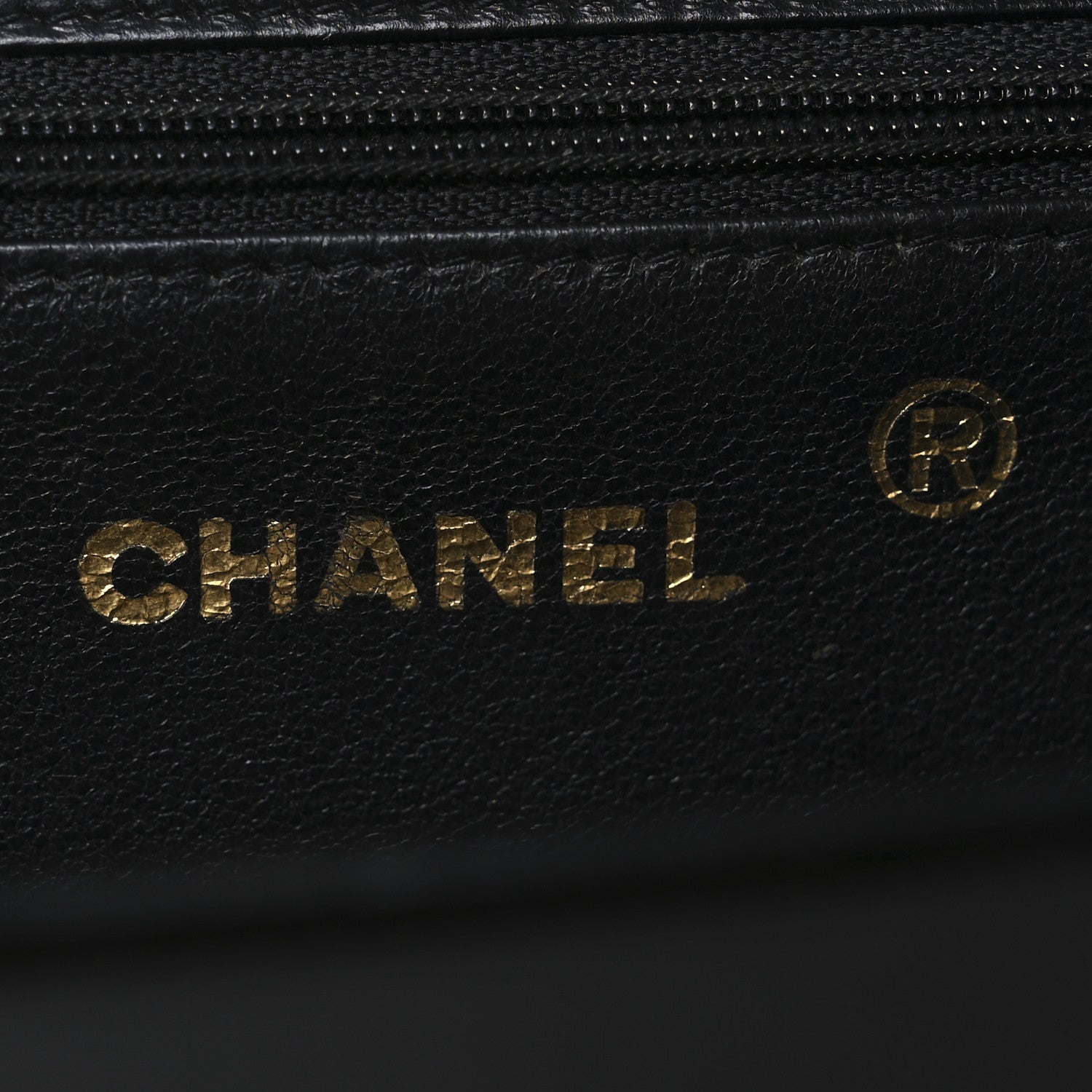 Lambskin Chevron Quilted Small Single Flap Black