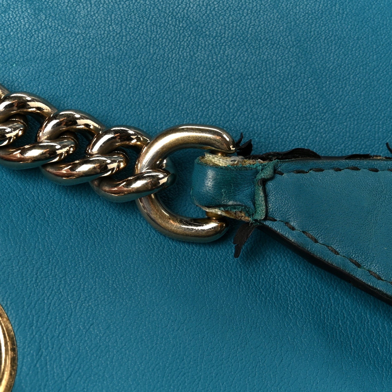 Soft Microguccissima Medium Emily Chain Shoulder Bag Deep Cobalt