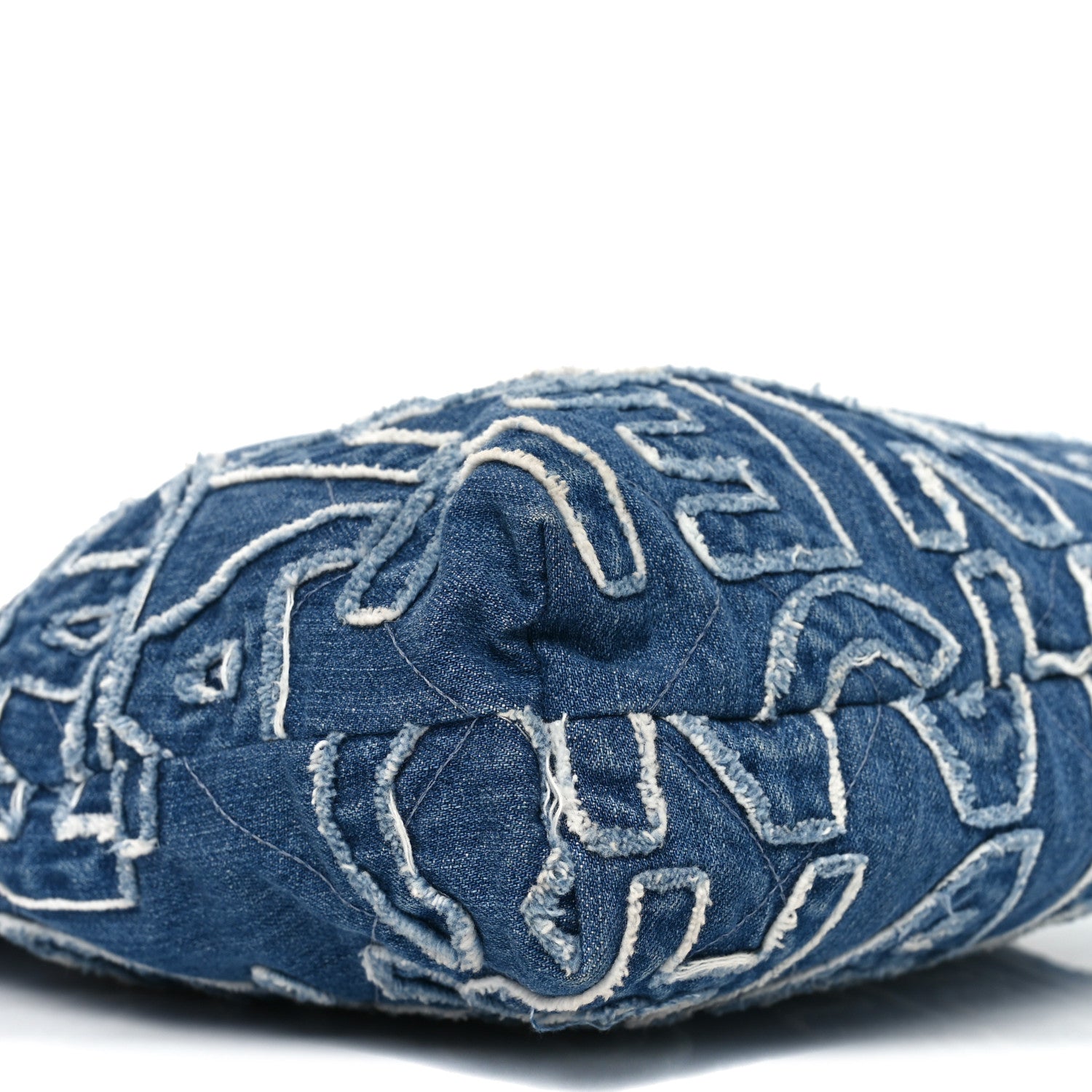 Denim Patchwork Logo Chanel 22 Blue