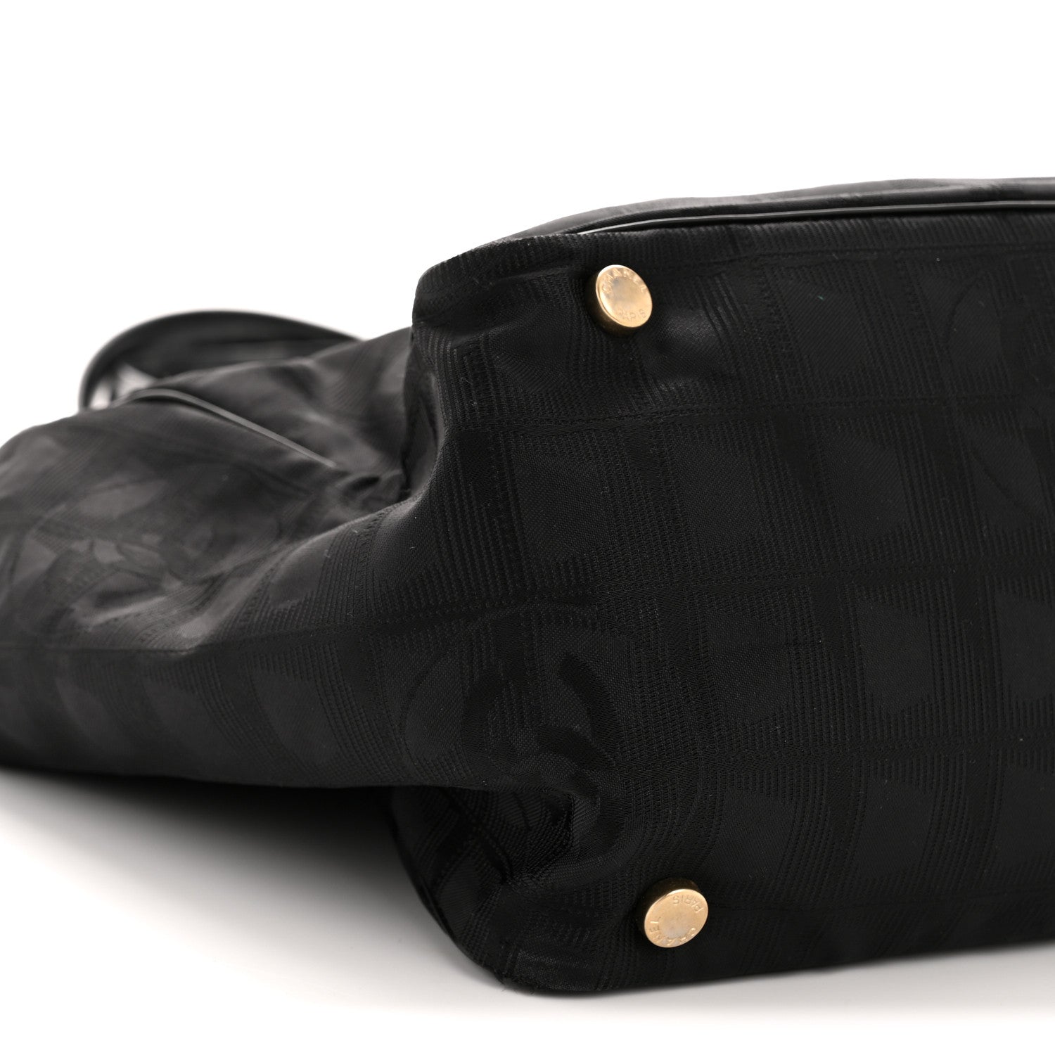Nylon Large Travel Tote Black