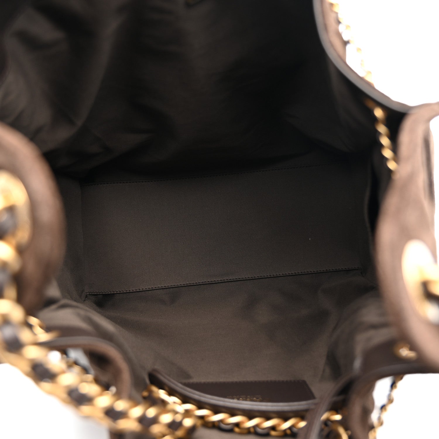 Suede Quilted Medium Chanel 25 Handbag Dark Brown