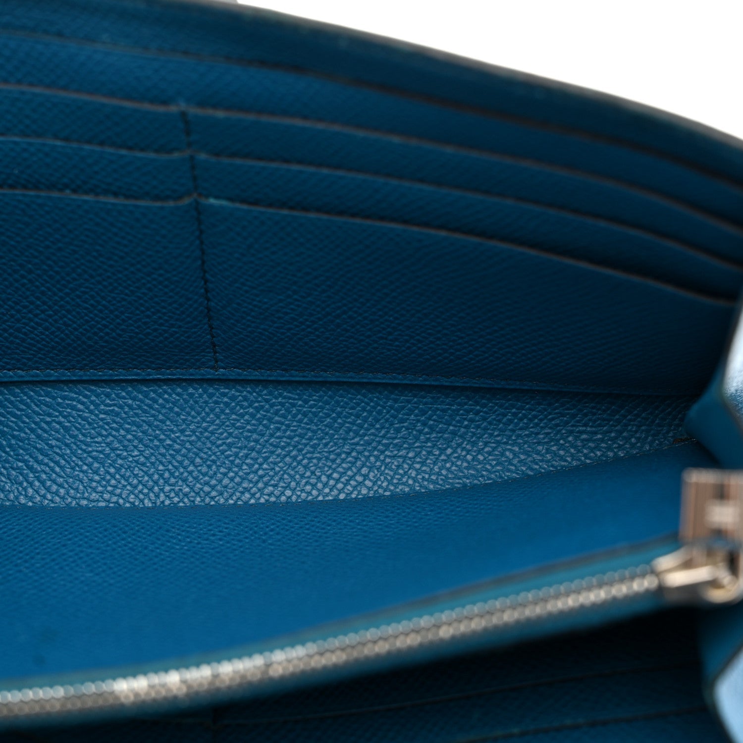Epsom Kelly Longue Wallet Bleu Izmir