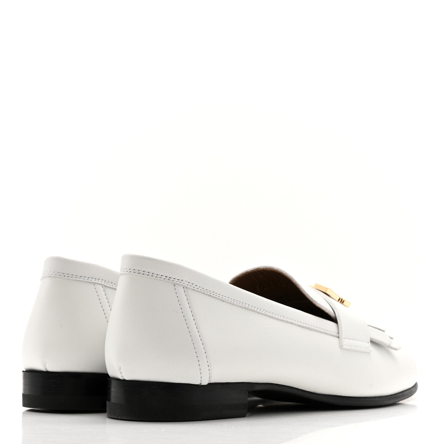 Calfskin Womens Royal Loafers 35 White