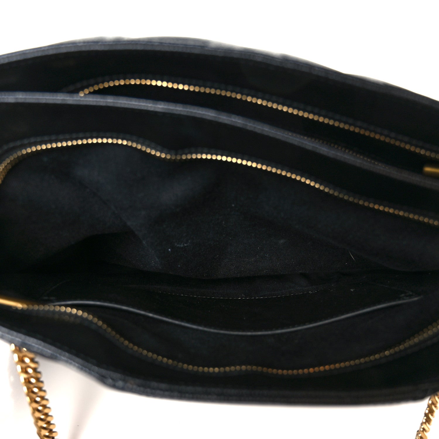 Grain de Poudre Matelasse Chevron Medium Tribeca Shopping Bag Black