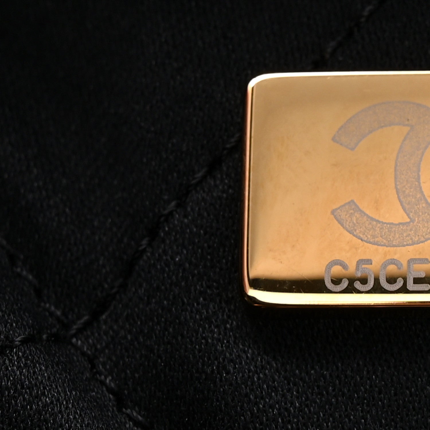 Shiny Calfskin Quilted Mini Chanel 22 Black