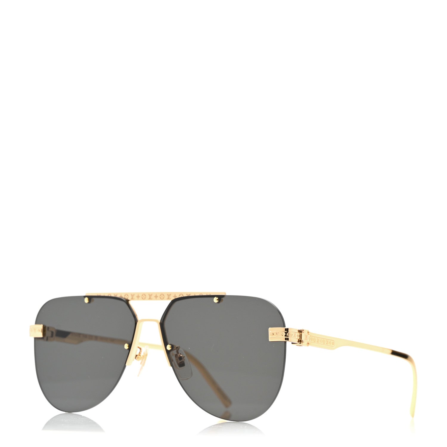 Metal LV Ash Sunglasses Z1261E Gold