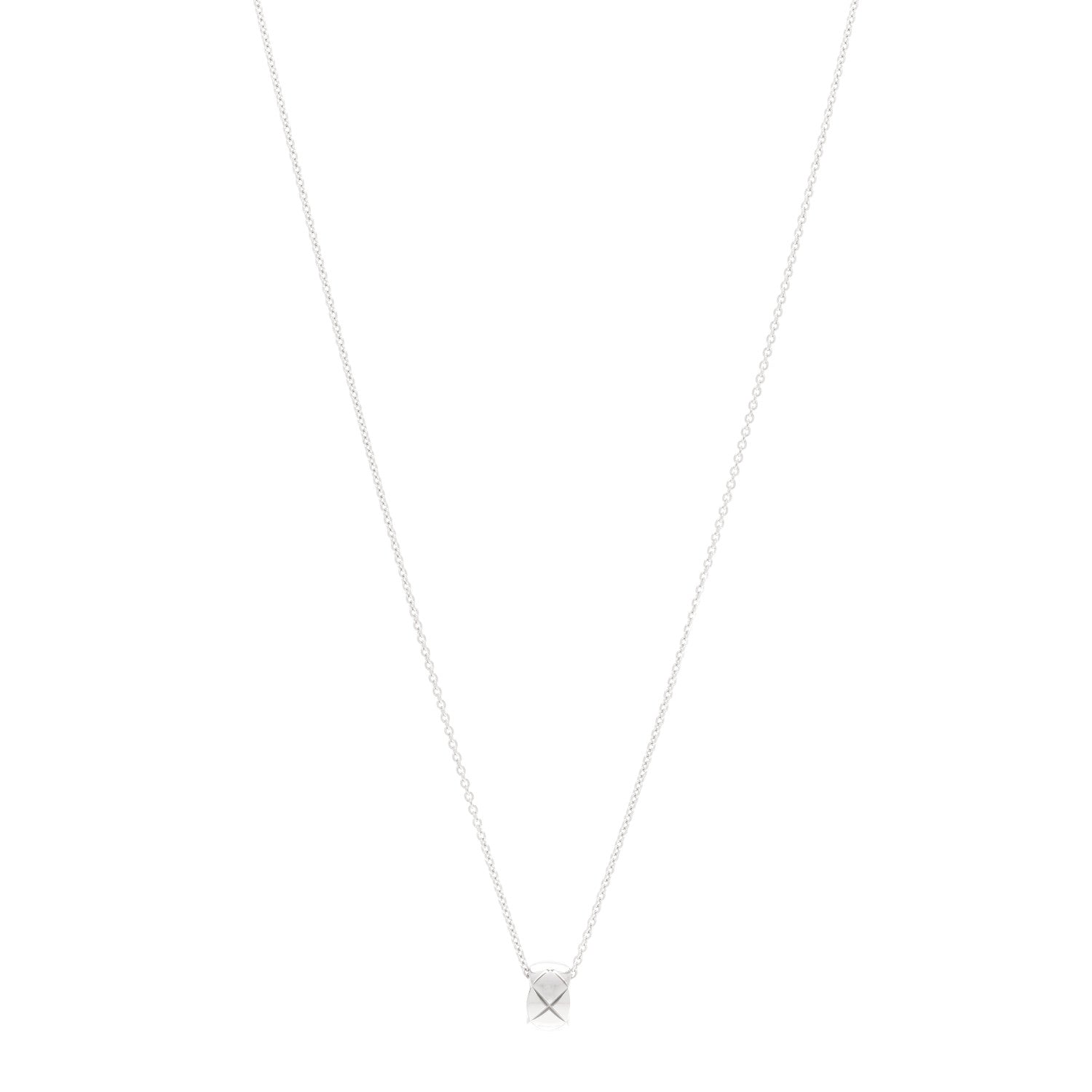18K White Gold Coco Crush Pendant Necklace