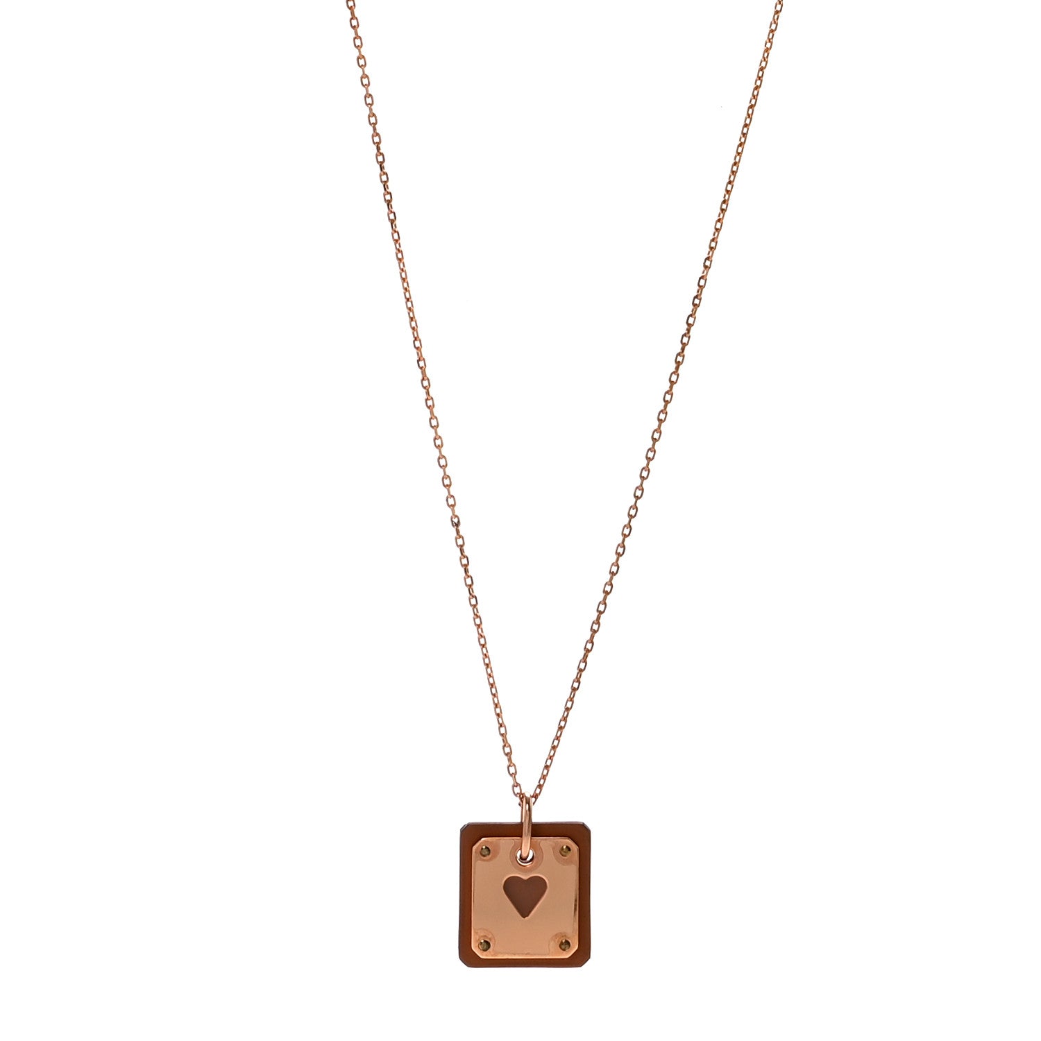 Rose Gold Plated Swift As De Coeur Necklace Gold