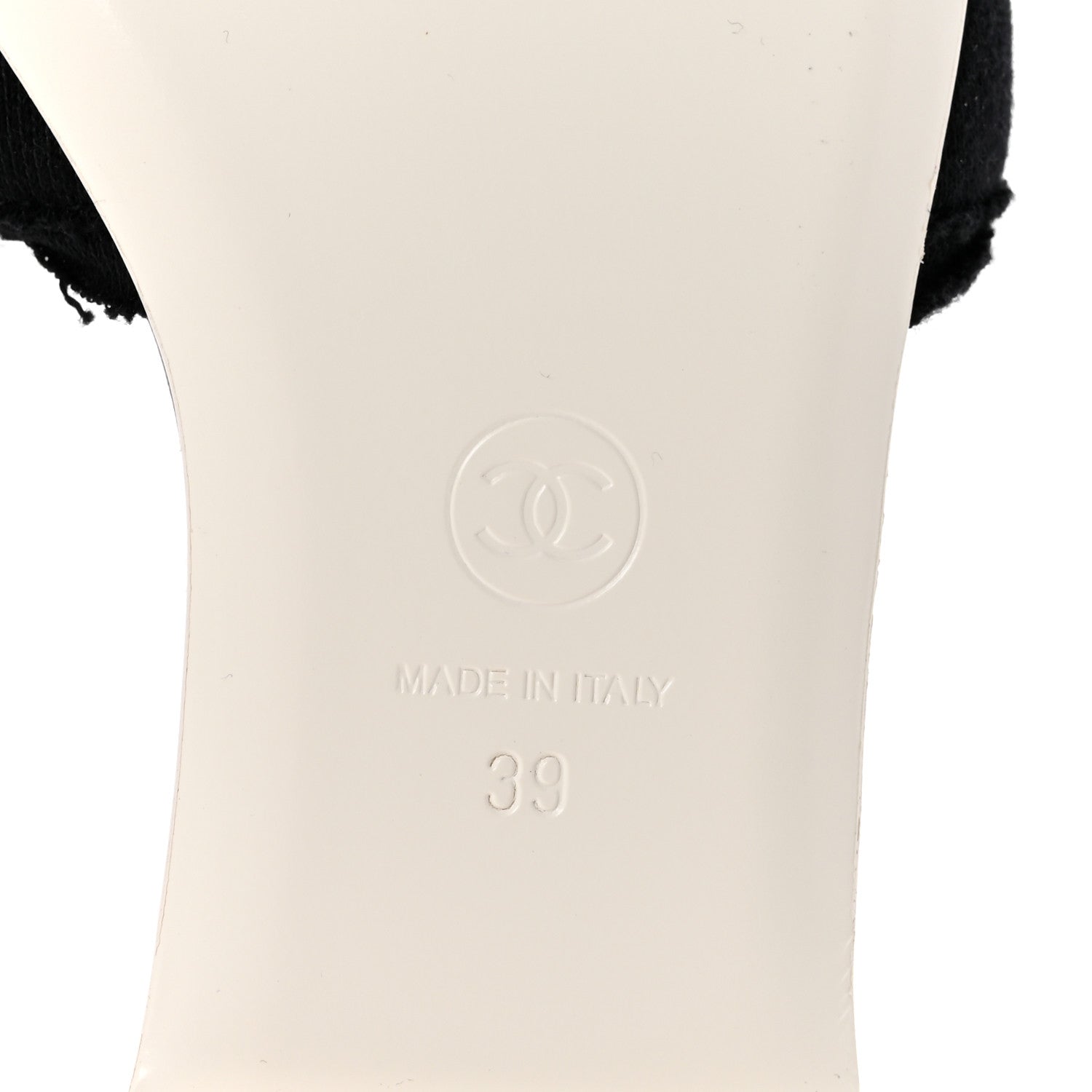 Jersey Knit CC Mules 39 Black