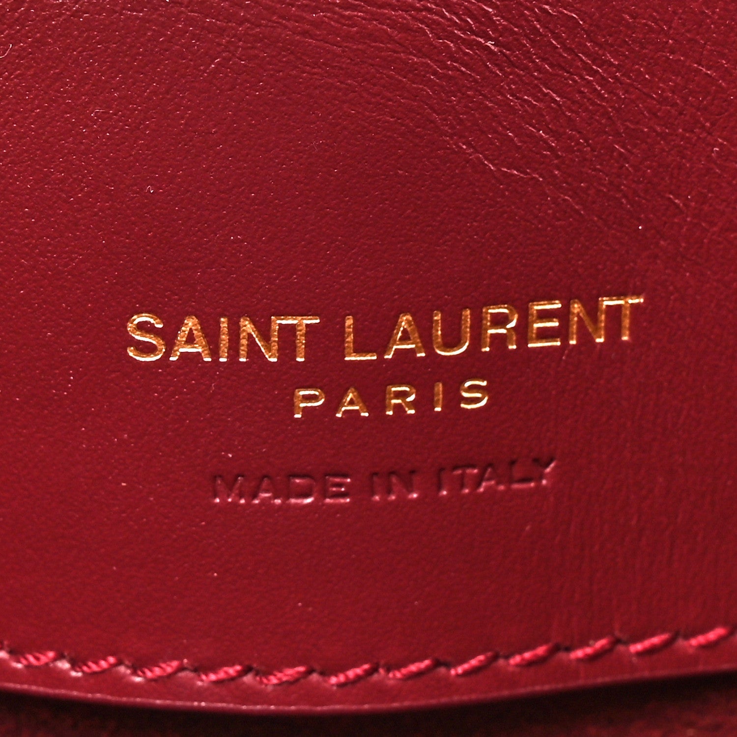 Shiny Calfskin Le 37 Mini Bucket Bag Rouge Merlot