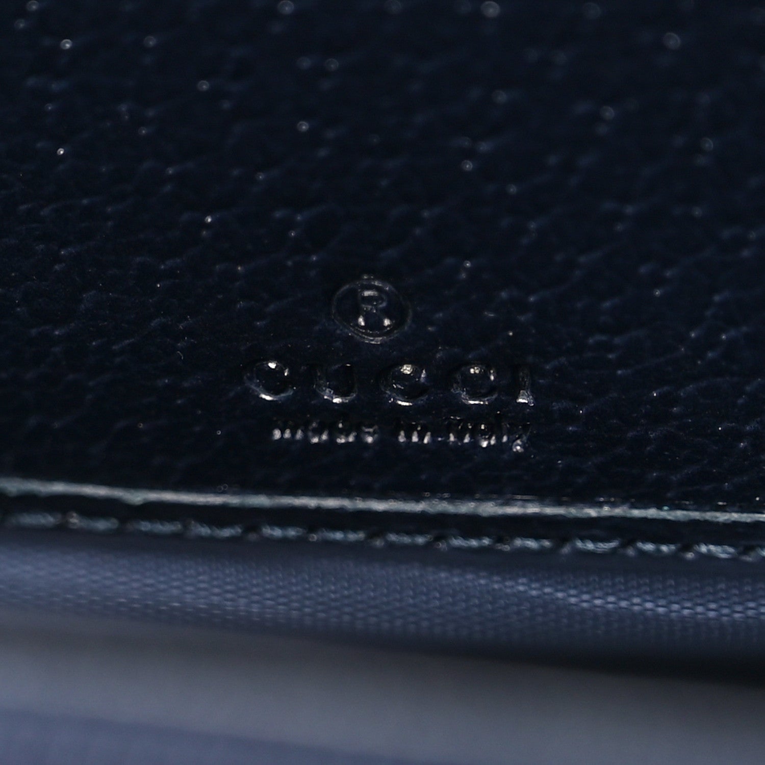 GG Supreme Monogram Textured Dollar Calfskin Web Ophidia Zip Around Wallet Beige Blue