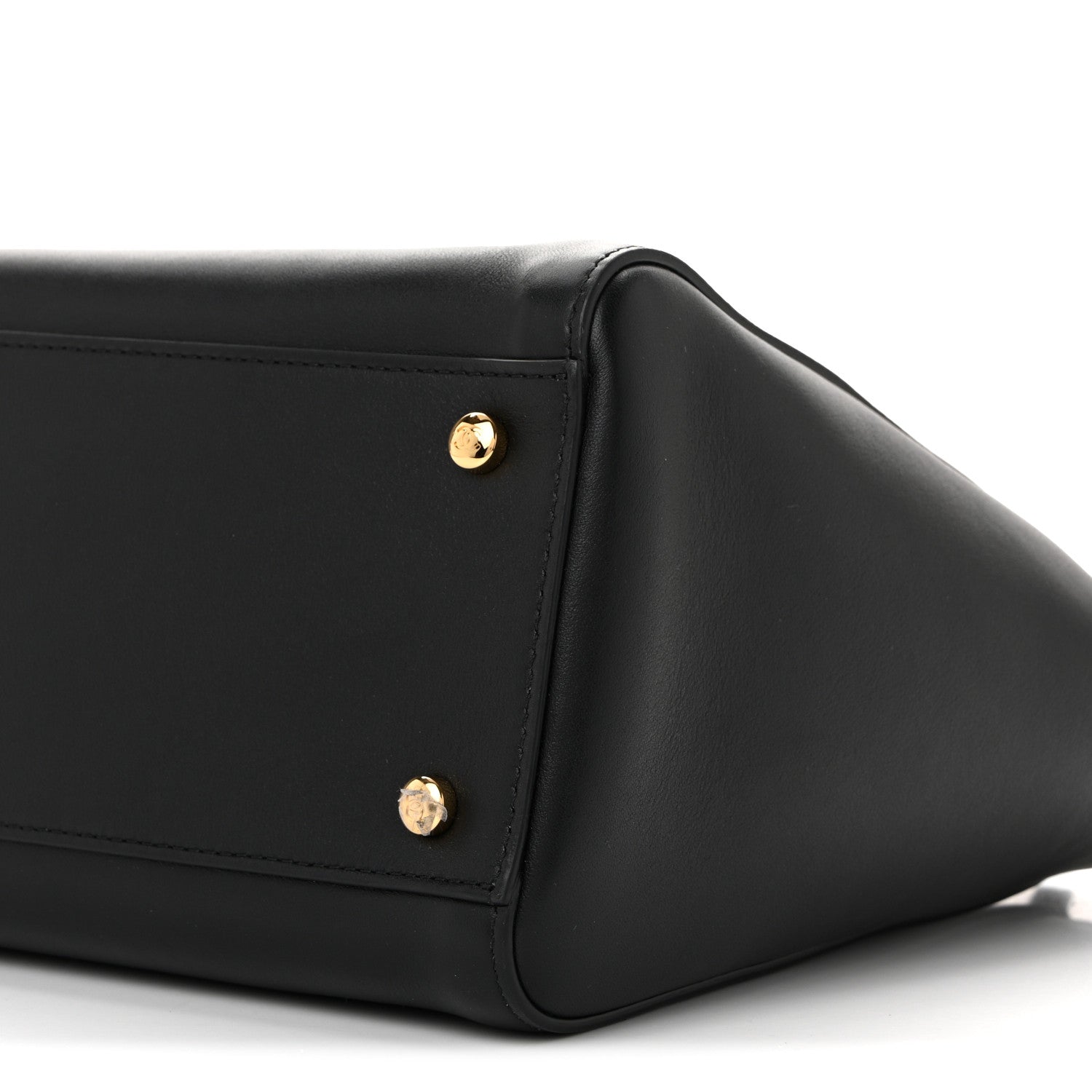 Calfskin Archetype Small Shopping Tote Black