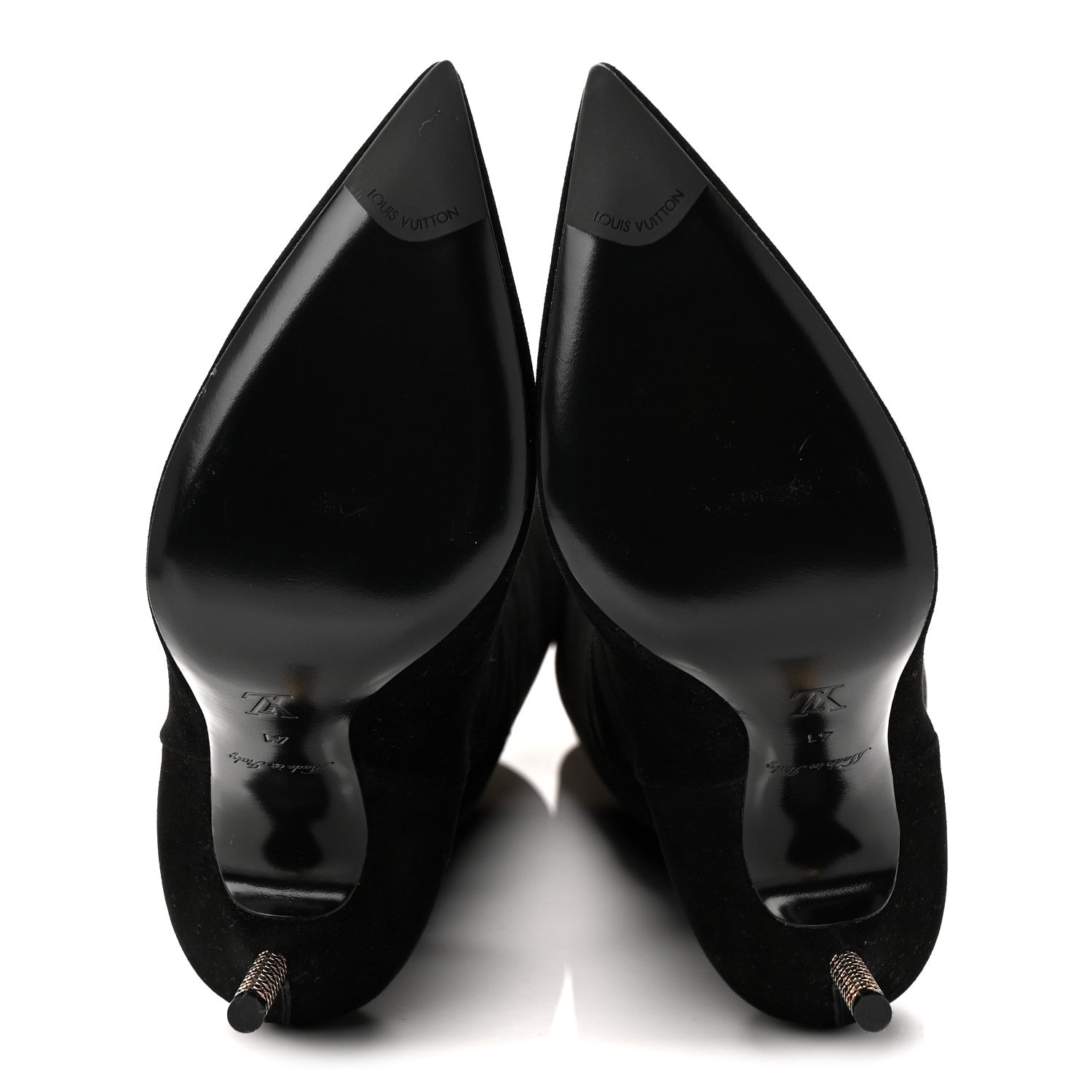 Suede High Boots 41 Black