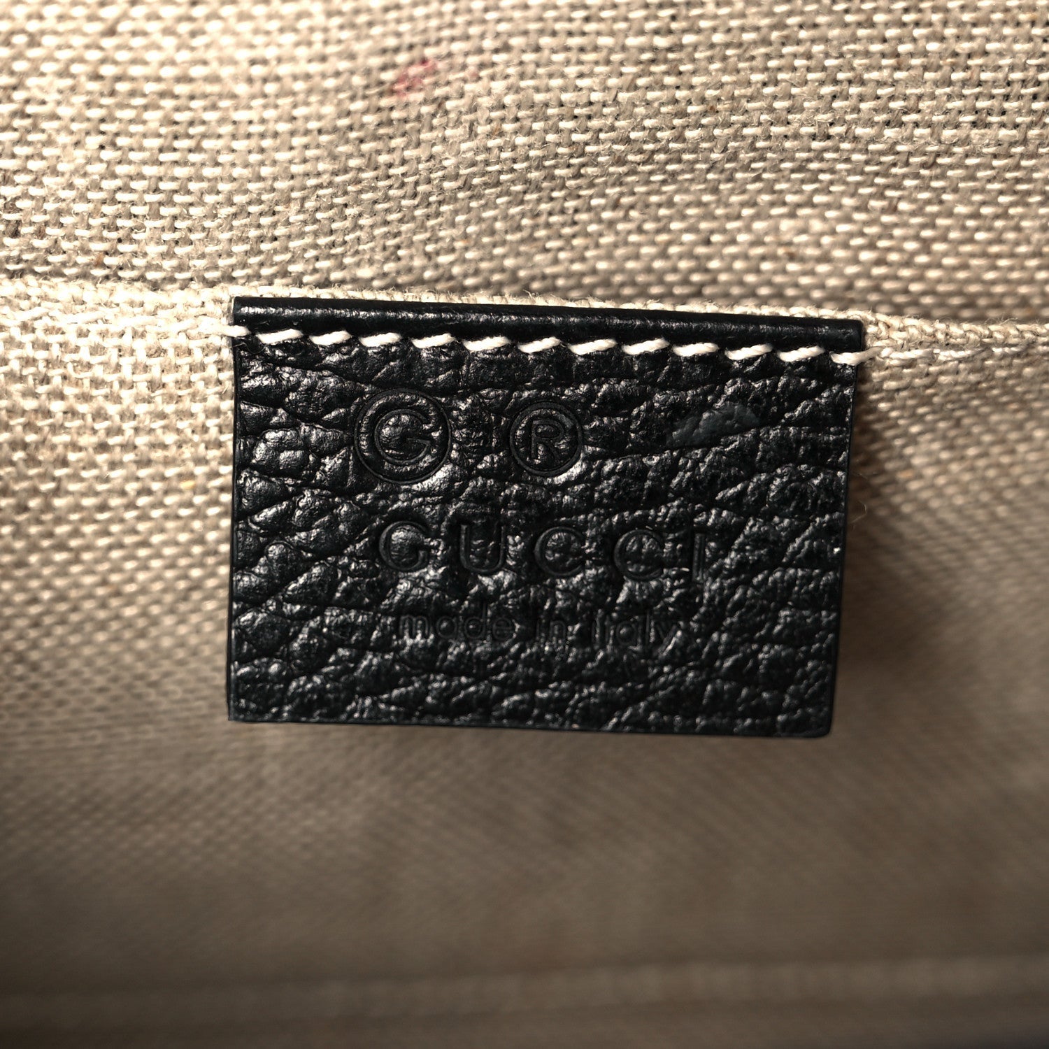 Dollar Calfskin Small Interlocking G Shoulder Bag Black