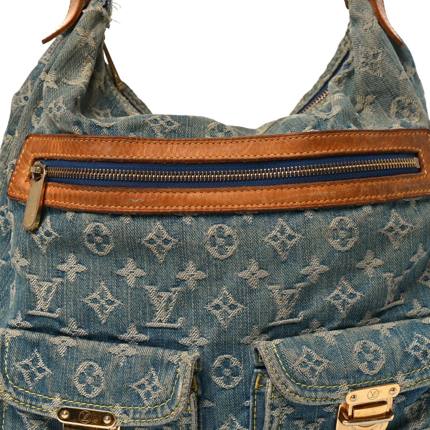 Denim Monogram Baggy GM Blue