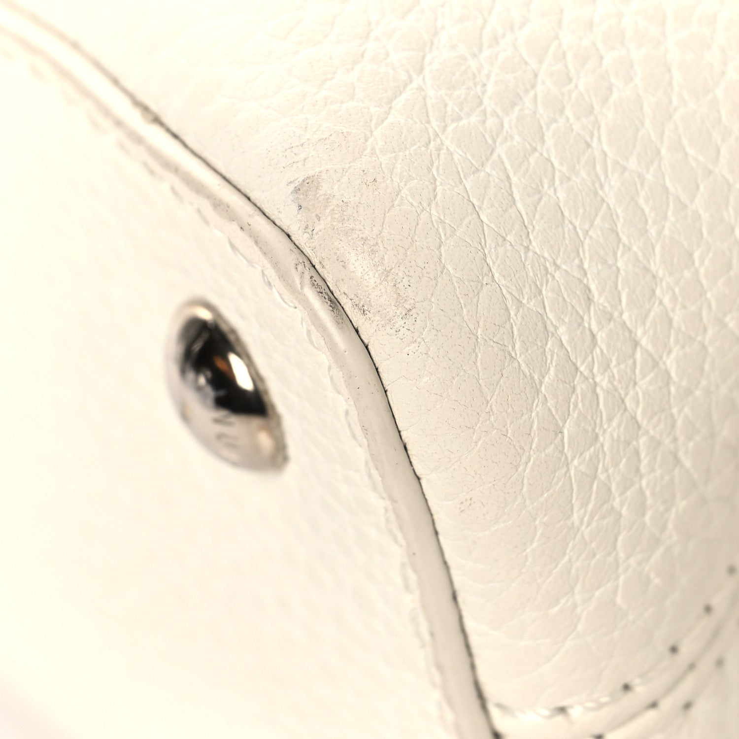 Taurillon Mini Capucines Monochrome  White