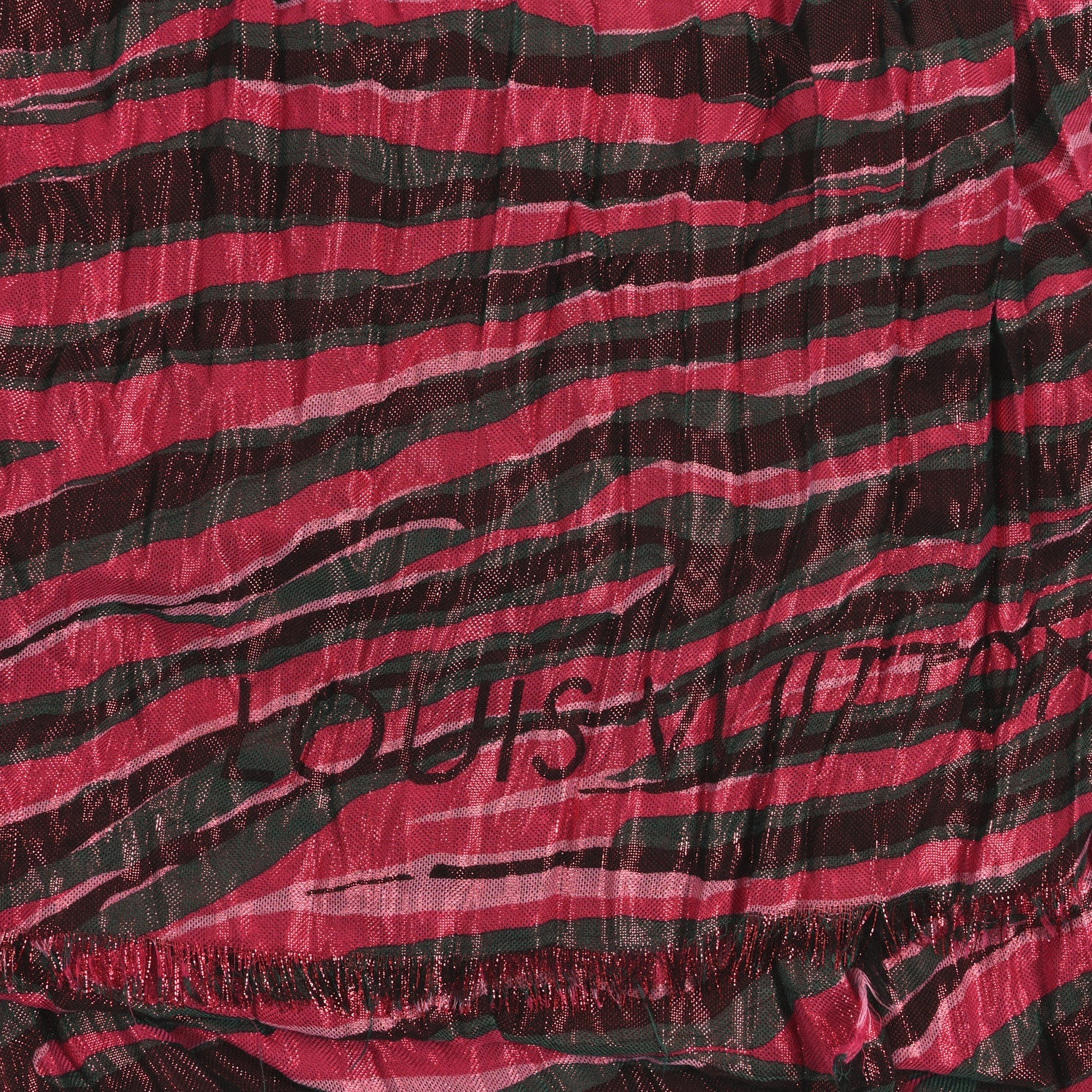 Cashmere Silk Tigre Disco Stole Rose