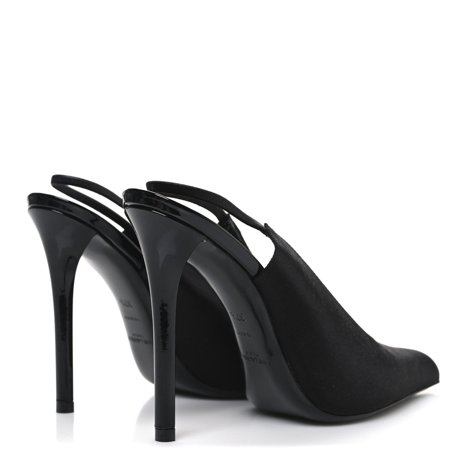 Raso Regale Raven 110 Slingback Pumps 37.5 Black