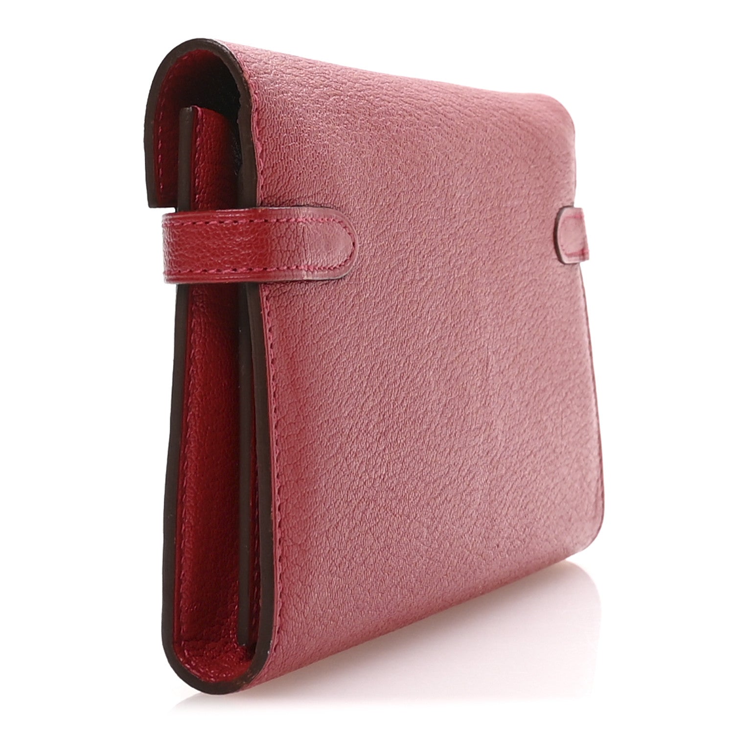 Chevre Mysore Kelly Longue Wallet Rouge Casaque