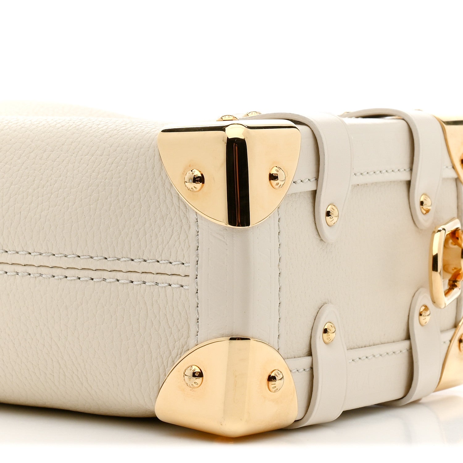 Calfskin Side Trunk PM Chalk