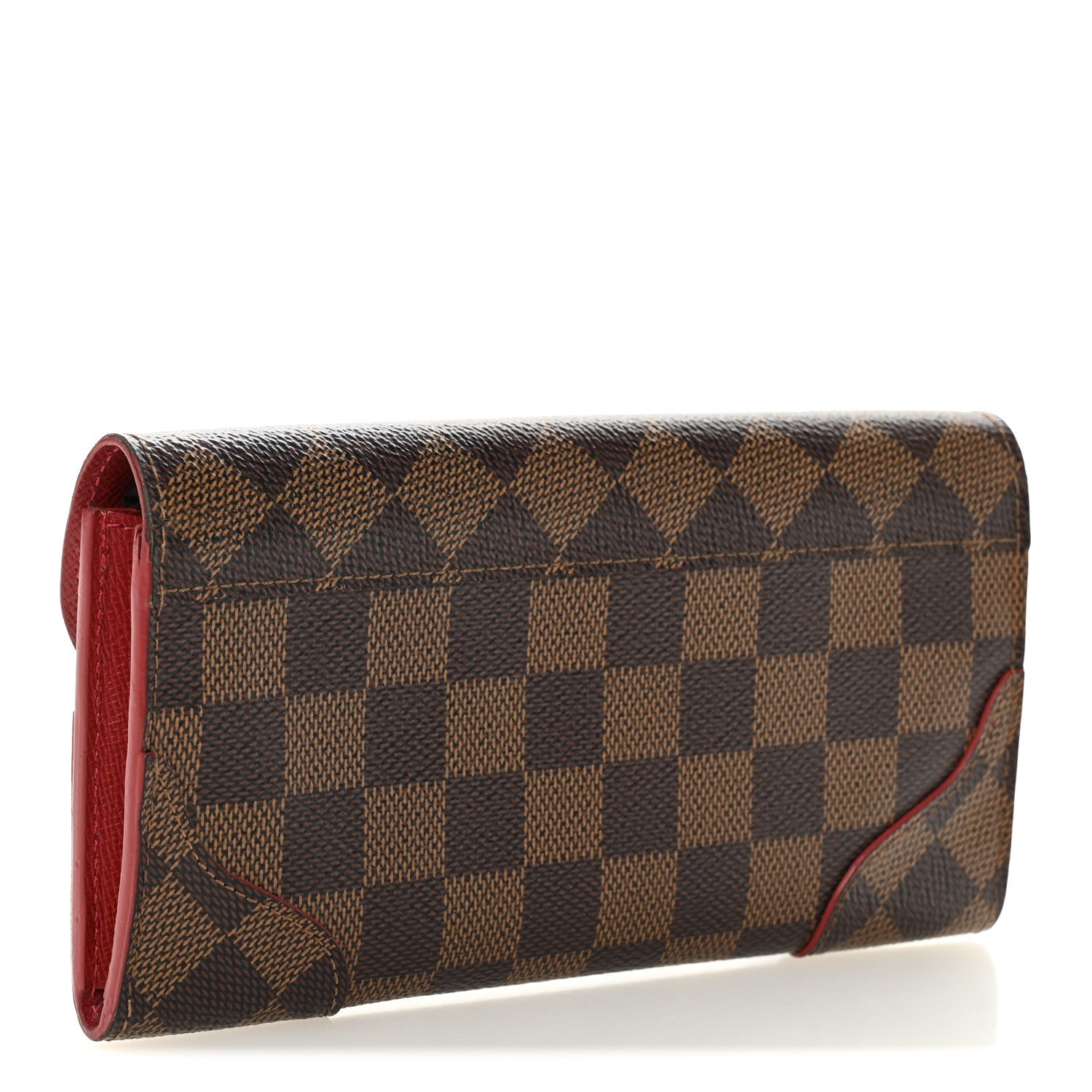 Damier Ebene Caissa Wallet Cherry