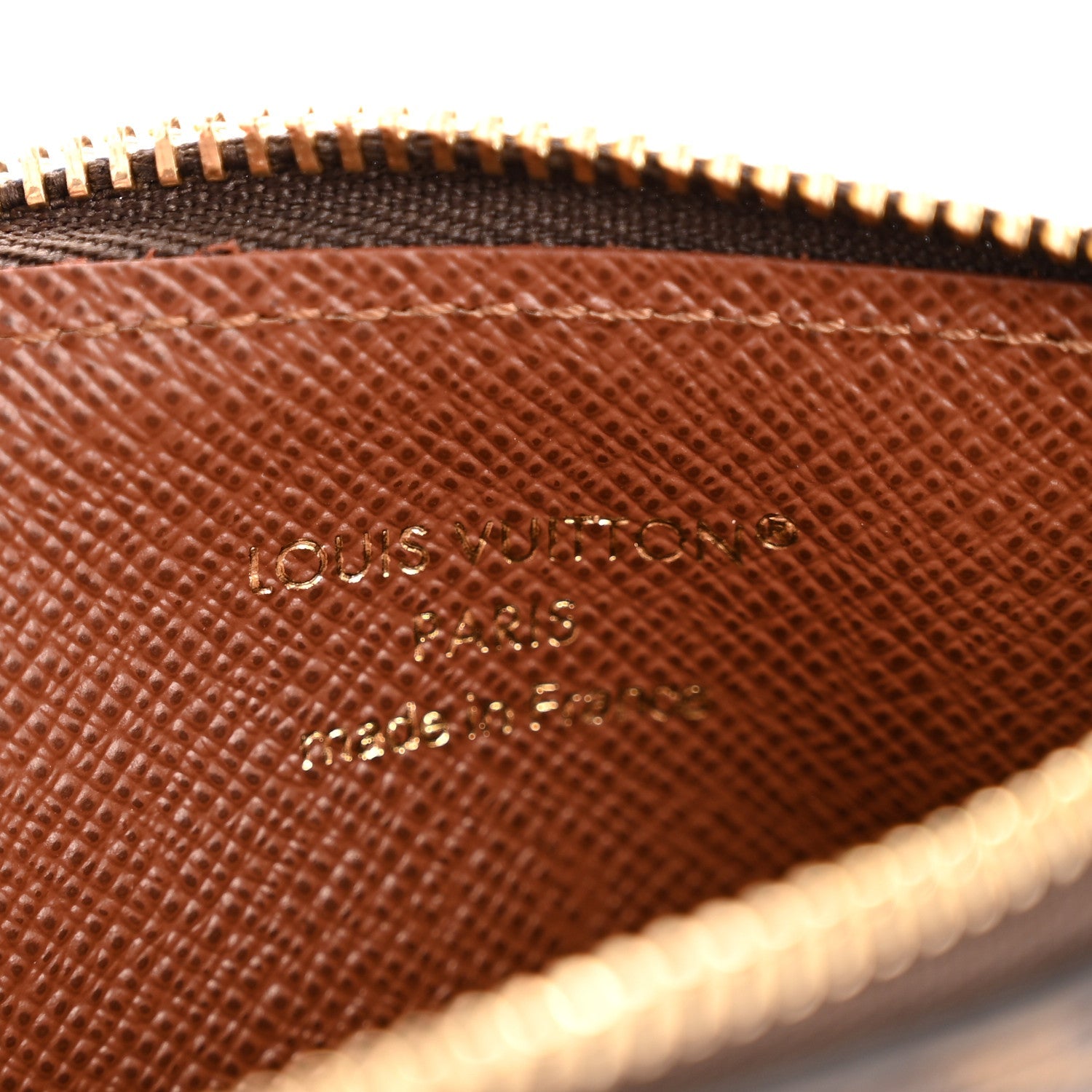 Monogram Zipped Romy Card Holder