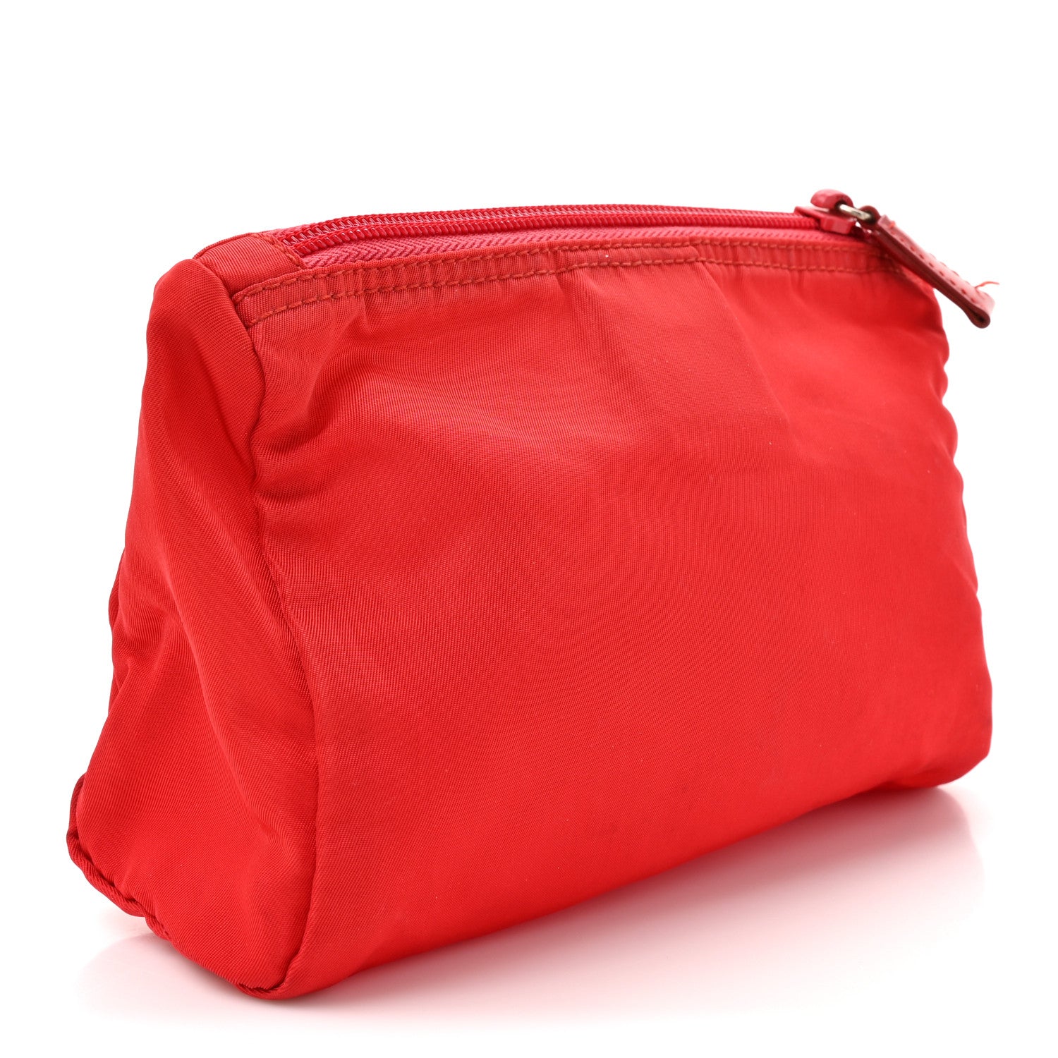 Tessuto Nylon Vela Cosmetic Pouch Rosso