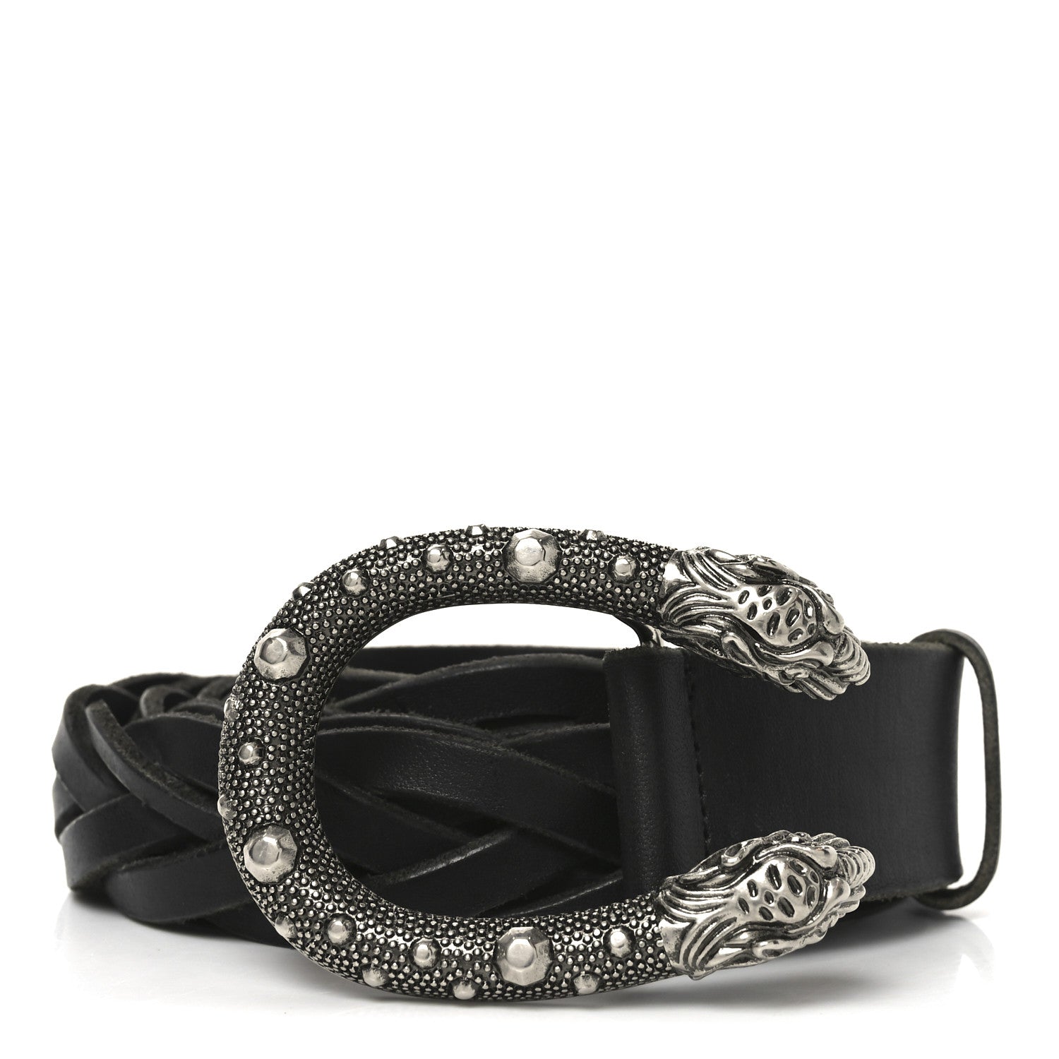 Calfskin Braided Dionysus Belt 115 46 Black