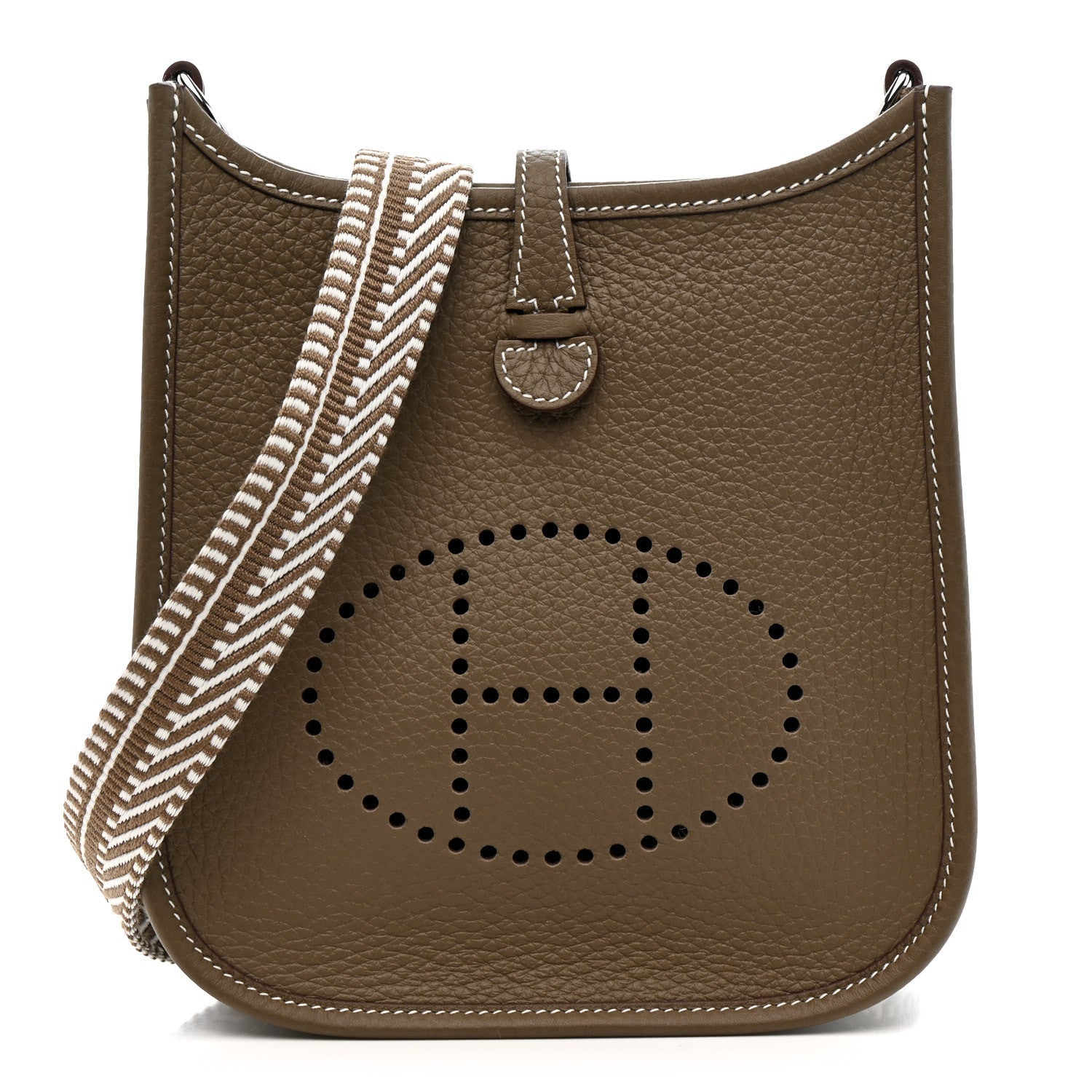 Taurillon Clemence Amazone Sangle Cavale Evelyne TPM Etoupe Gris Pale